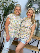Brighten The Day Blouse-100 Short Sleeve Tops-The Lovely Closet-The Lovely Closet, Women's Fashion Boutique in Alexandria, KY