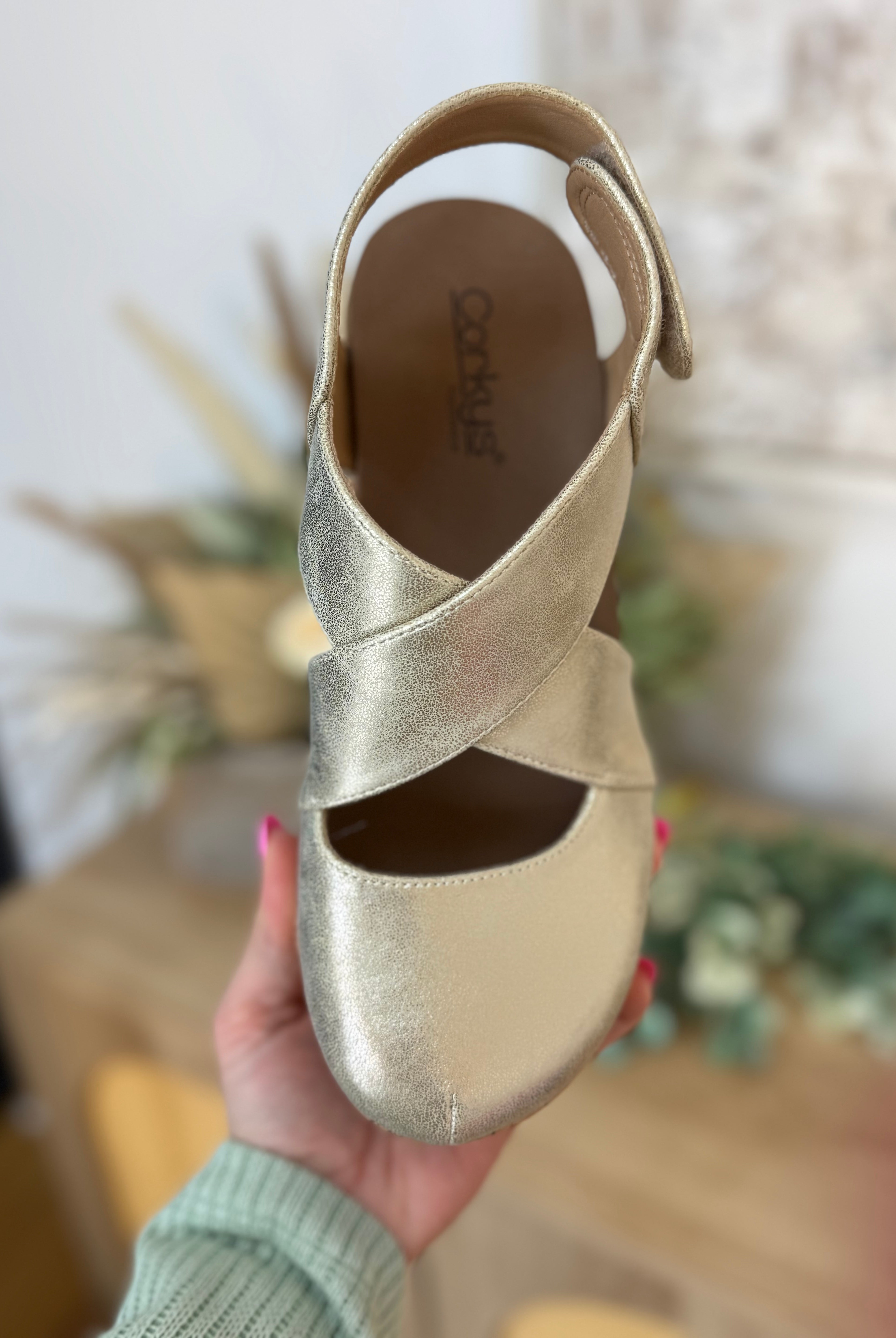 Corkys Case Closed - Gold Metallic-270 Shoes-Corkys-The Lovely Closet, Women's Fashion Boutique in Alexandria, KY
