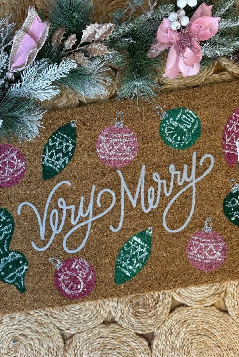 Mary Square 2025 Holiday Door Mat-350 Holiday-Mary Square-The Lovely Closet, Women's Fashion Boutique in Alexandria, KY