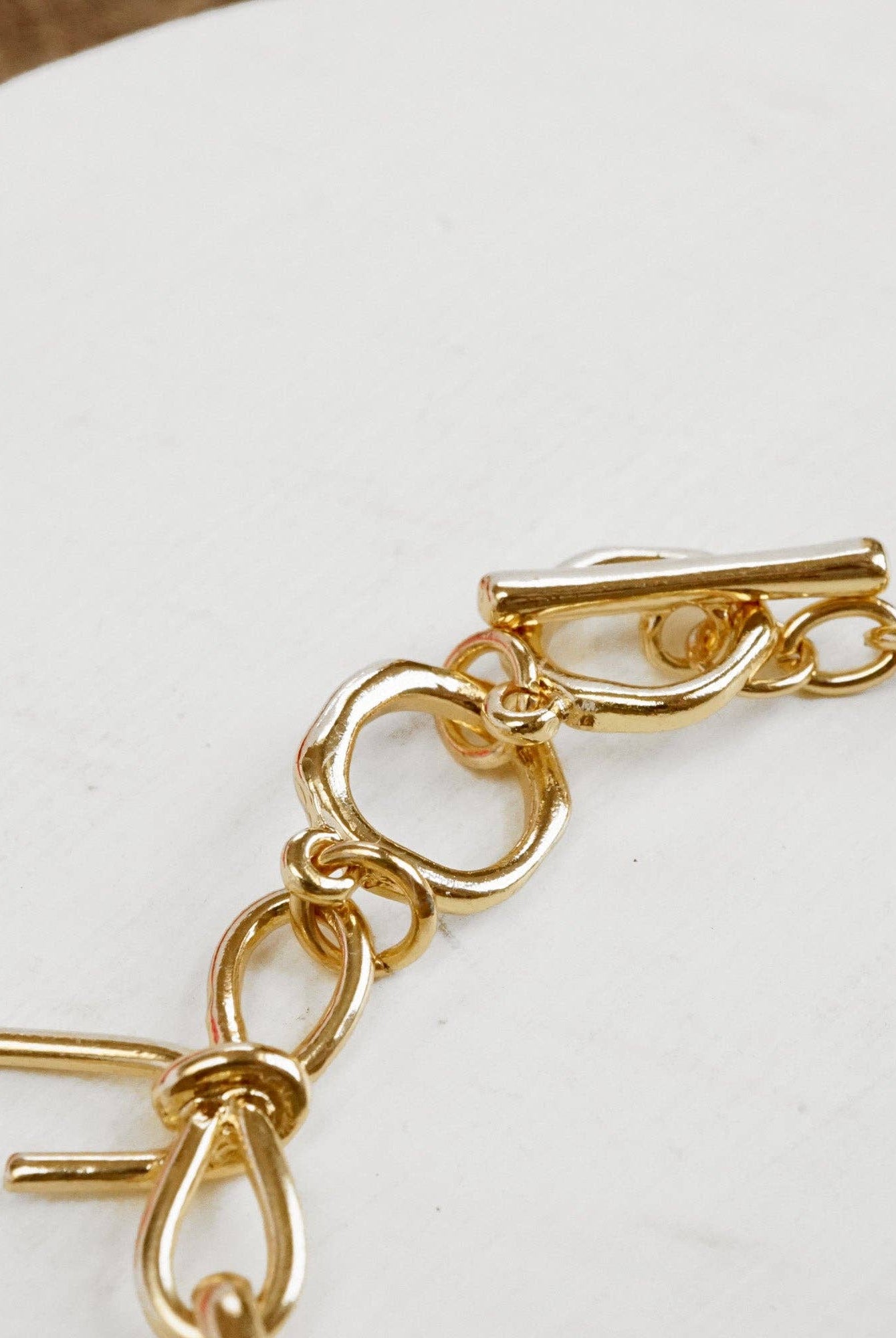 Bow Link Bracelet - Gold-250 Jewelry-PennyLine inc-The Lovely Closet, Women's Fashion Boutique in Alexandria, KY
