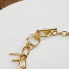 Bow Link Bracelet - Gold-250 Jewelry-PennyLine inc-The Lovely Closet, Women's Fashion Boutique in Alexandria, KY