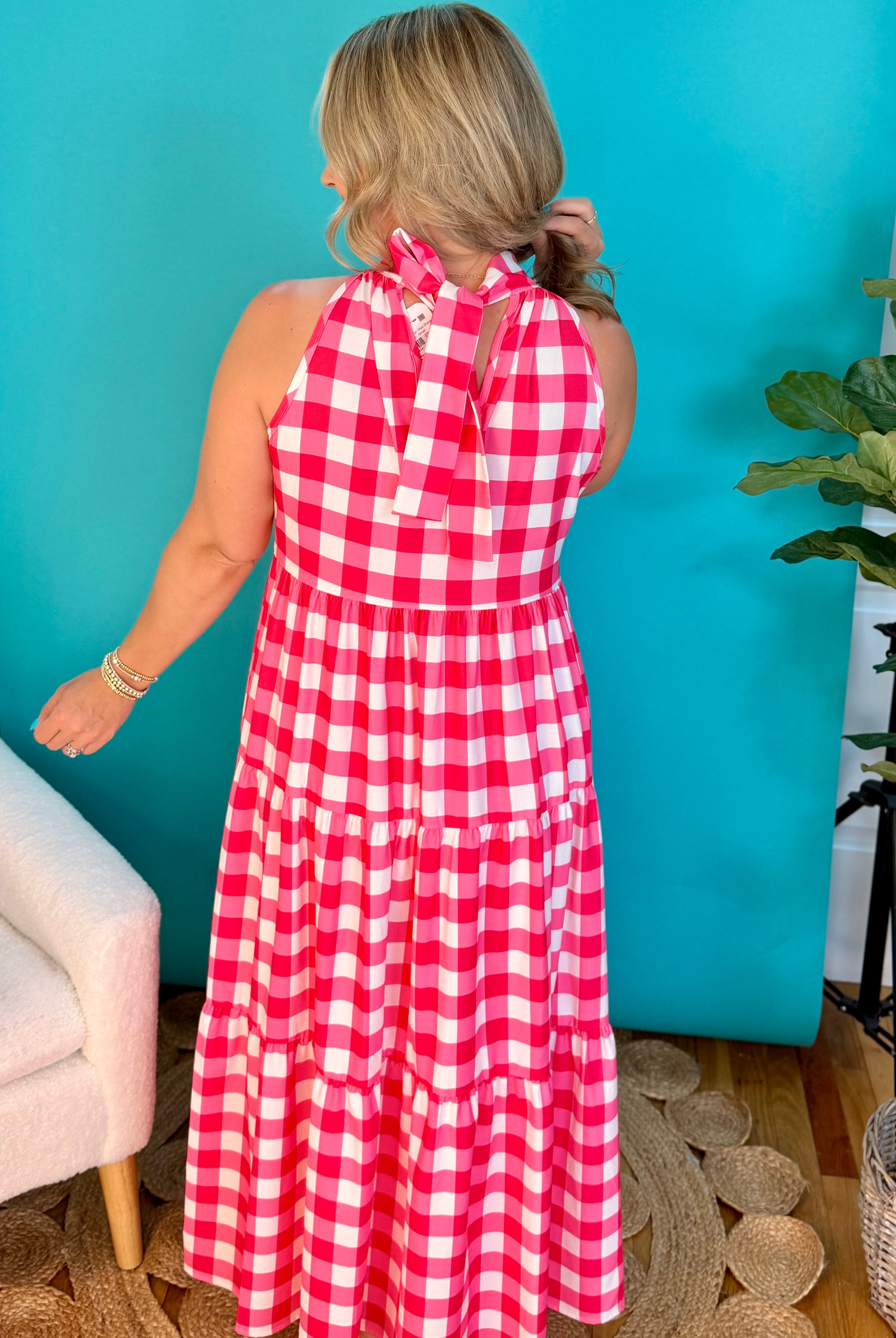 Pink Champaign Maxi Dress-180 Dresses-Carole Christian-The Lovely Closet, Women's Fashion Boutique in Alexandria, KY