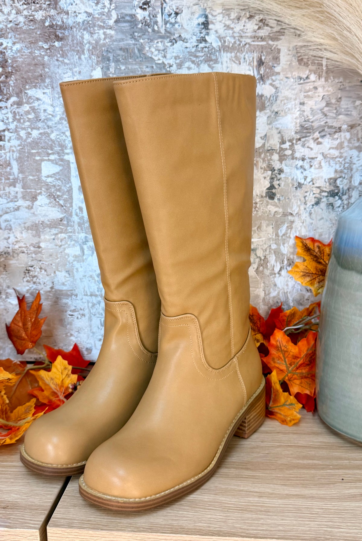 Corkys Put Up or Shut Up Boot - Camel Wide Calf-270 Shoes-Corkys-The Lovely Closet, Women's Fashion Boutique in Alexandria, KY