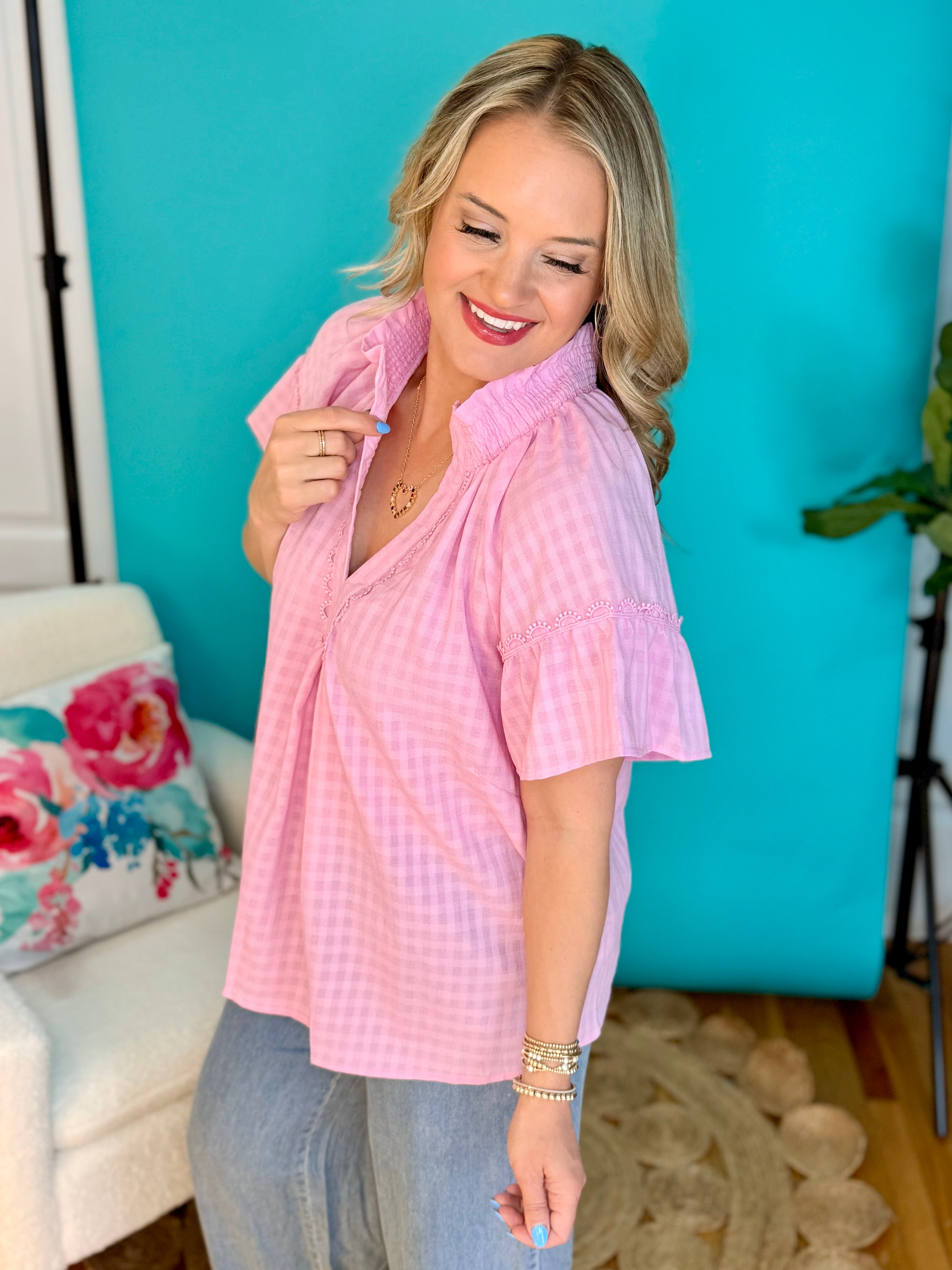 Slow Down Summer Top - Pink-180 Dresses-Umgee-The Lovely Closet, Women's Fashion Boutique in Alexandria, KY
