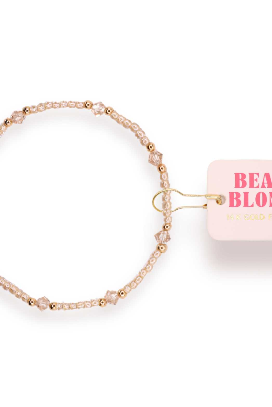 Eleanor Bracelet in Champagne: Std 6.75 inch-bracelet-Beaded Blondes-The Lovely Closet, Women's Fashion Boutique in Alexandria, KY