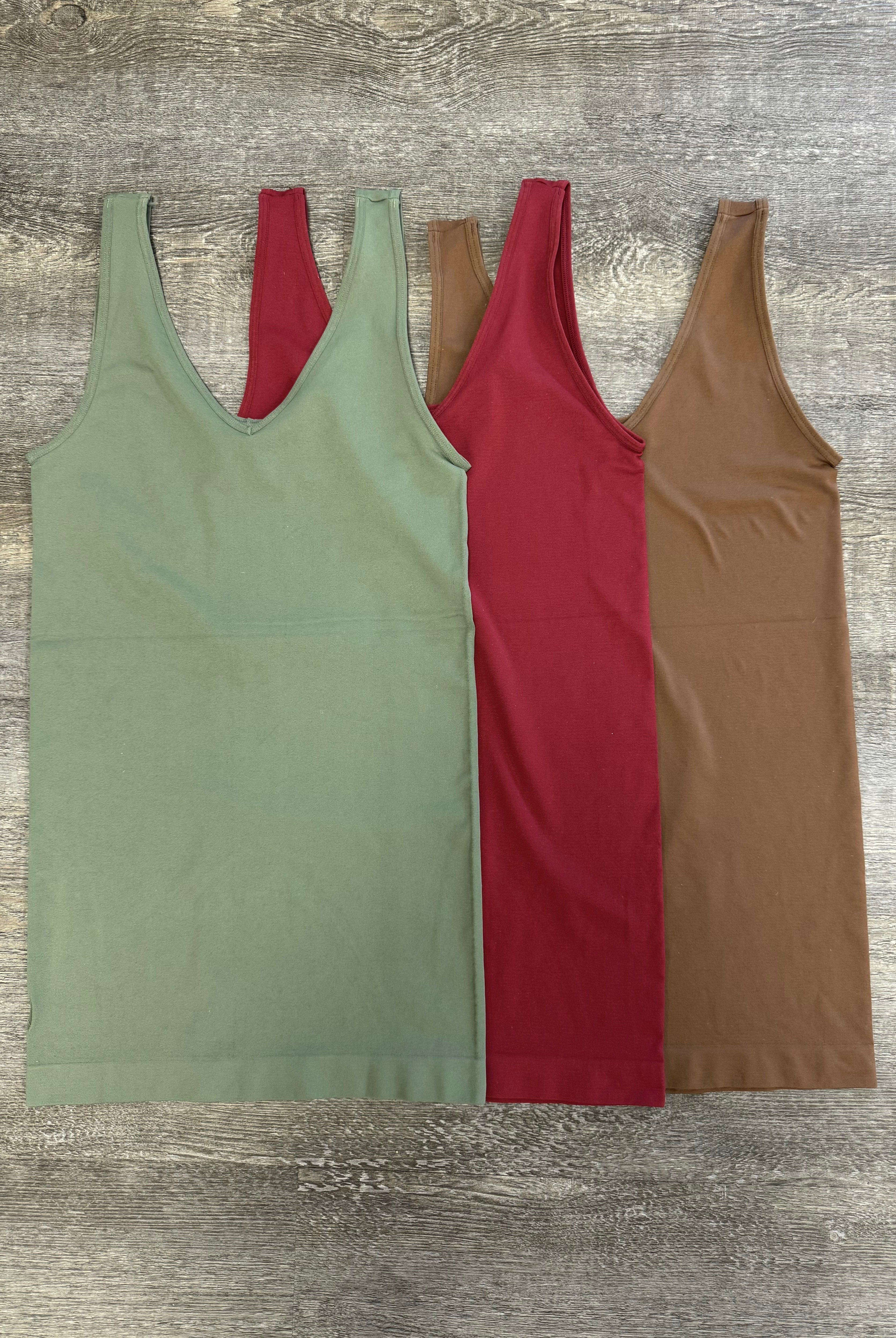 Reversible Slim & Shape Tank 2026- Misses-120 Sleeveless Tops-The Lovely Closet-The Lovely Closet, Women's Fashion Boutique in Alexandria, KY
