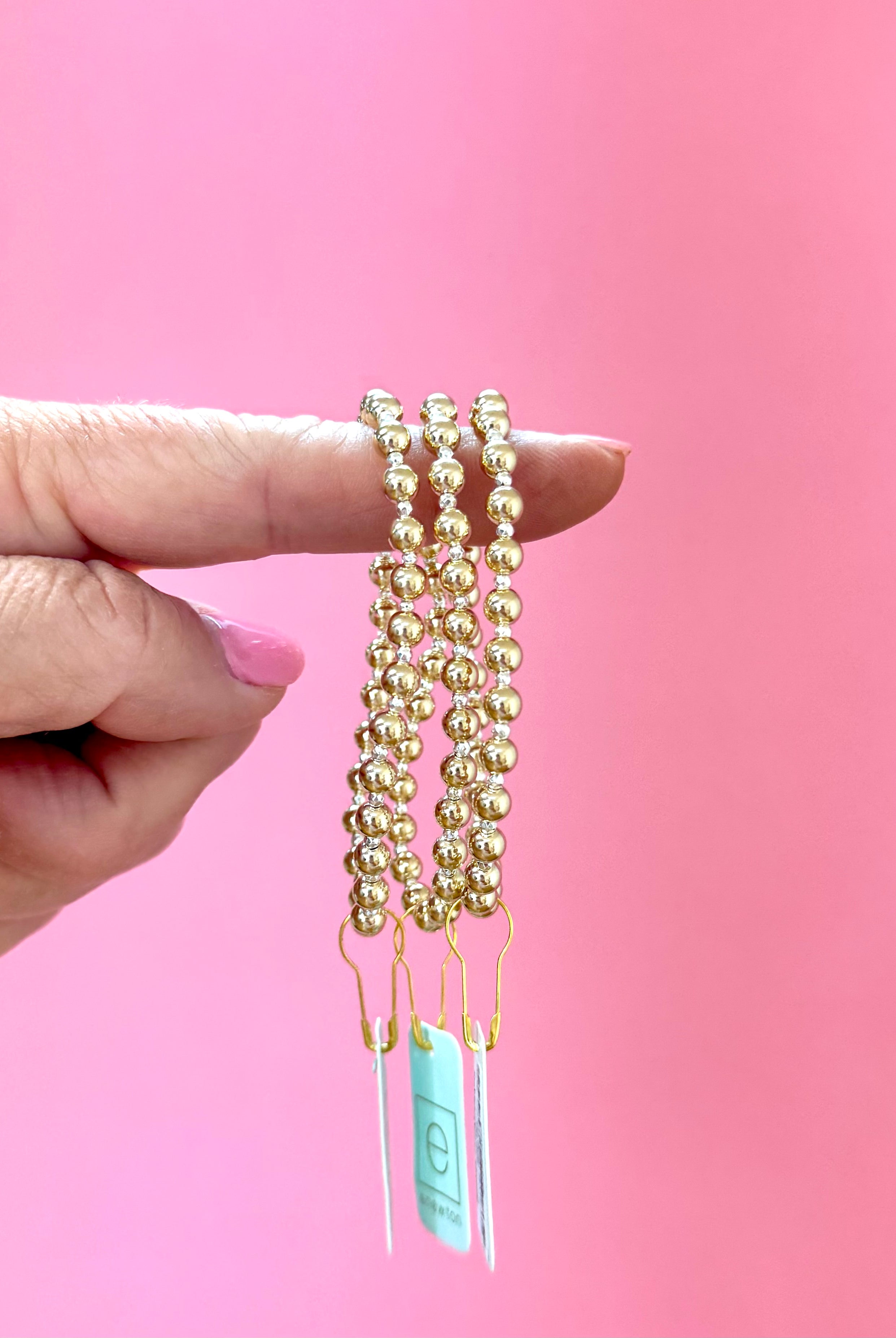 Bright Silver Hematite Grateful 5mm-260 eNewton-eNewton-The Lovely Closet, Women's Fashion Boutique in Alexandria, KY