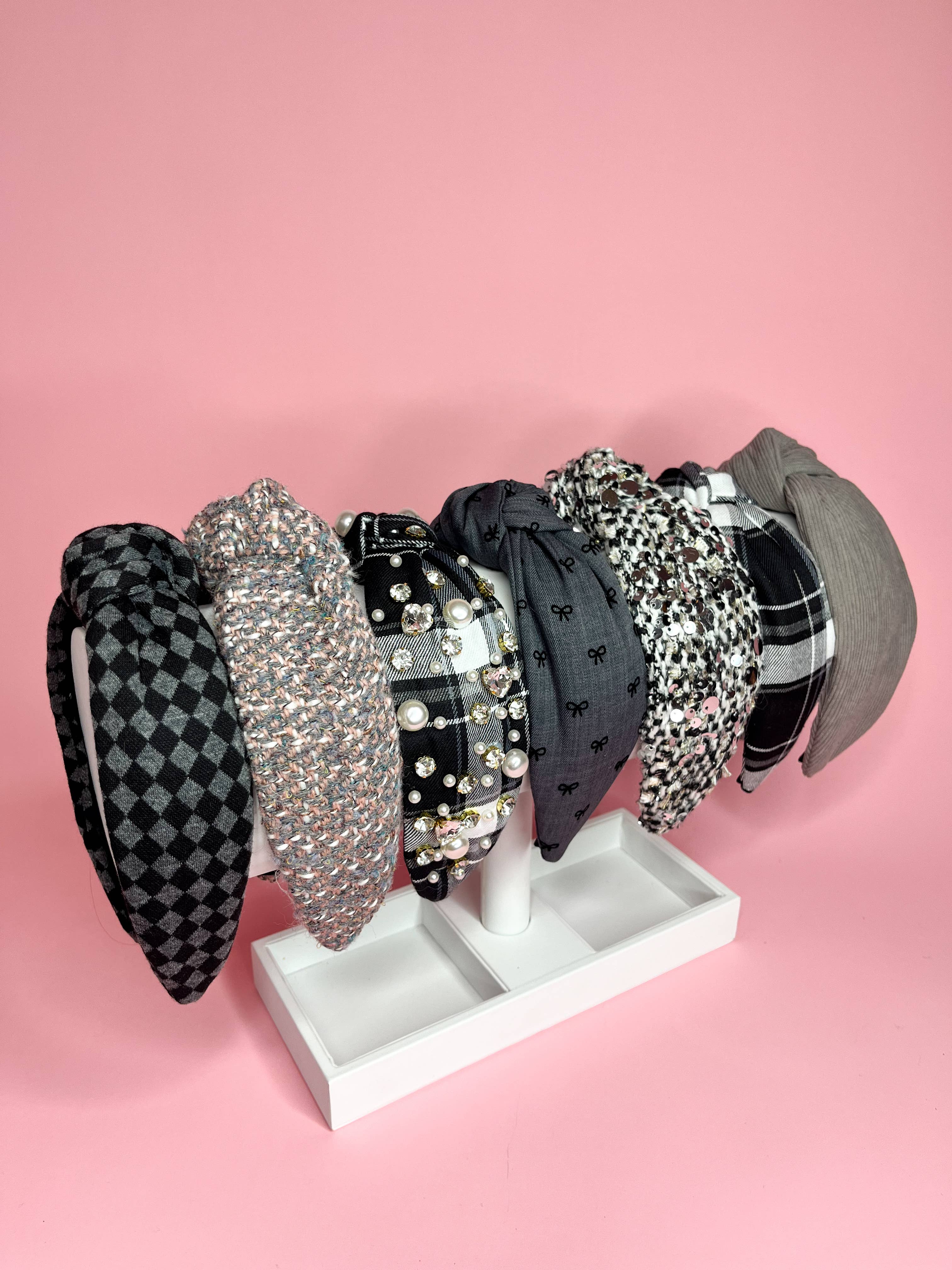 Winter Headband - Plaid Embellished-280 Accessories-Brittyland-The Lovely Closet, Women's Fashion Boutique in Alexandria, KY