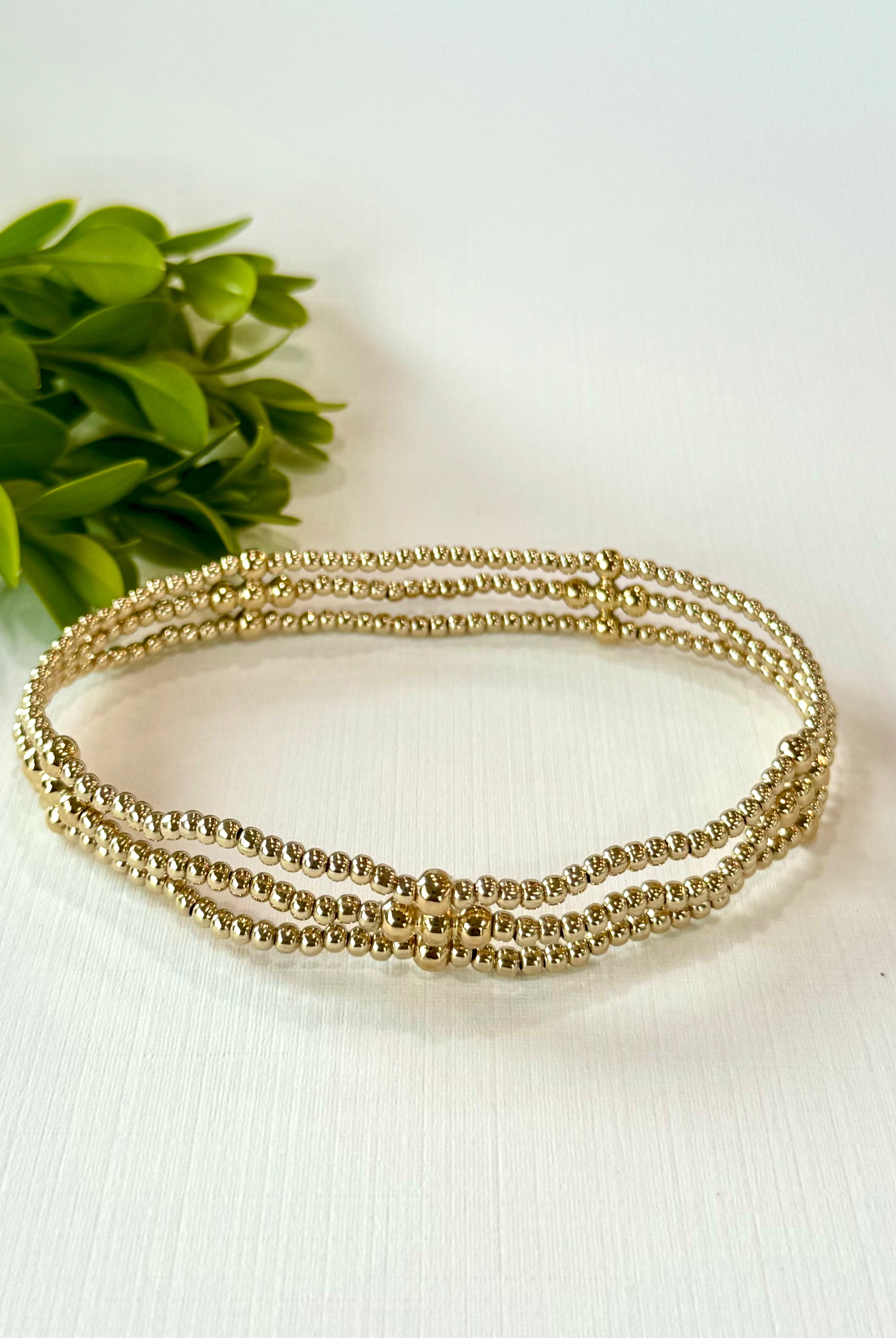 Signature Cross Gold Strand Bracelet-260 eNewton-eNewton-The Lovely Closet, Women's Fashion Boutique in Alexandria, KY