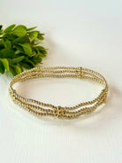 Signature Cross Gold Strand Bracelet-260 eNewton-eNewton-The Lovely Closet, Women's Fashion Boutique in Alexandria, KY