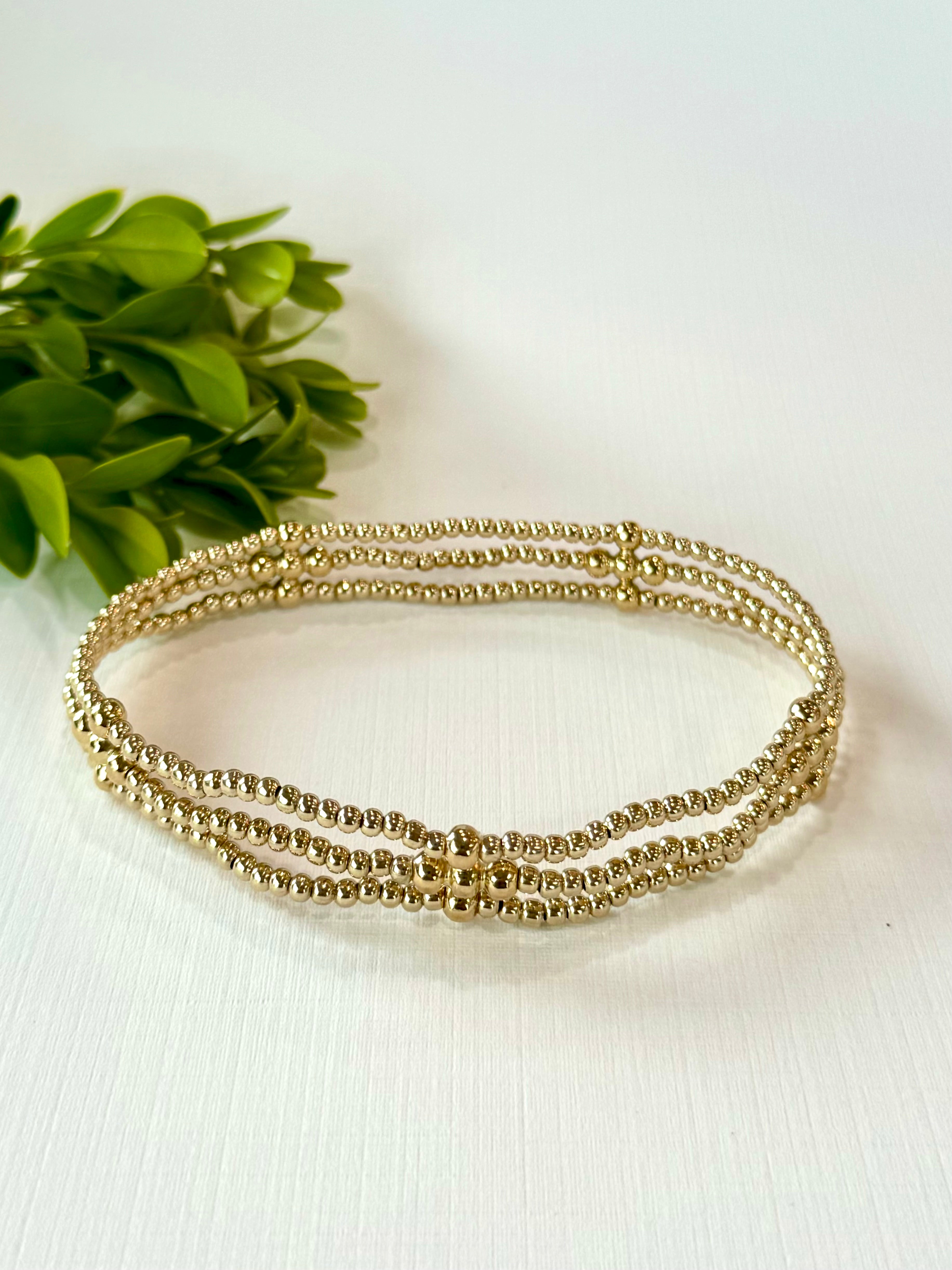 Signature Cross Gold Strand Bracelet-260 eNewton-eNewton-The Lovely Closet, Women's Fashion Boutique in Alexandria, KY