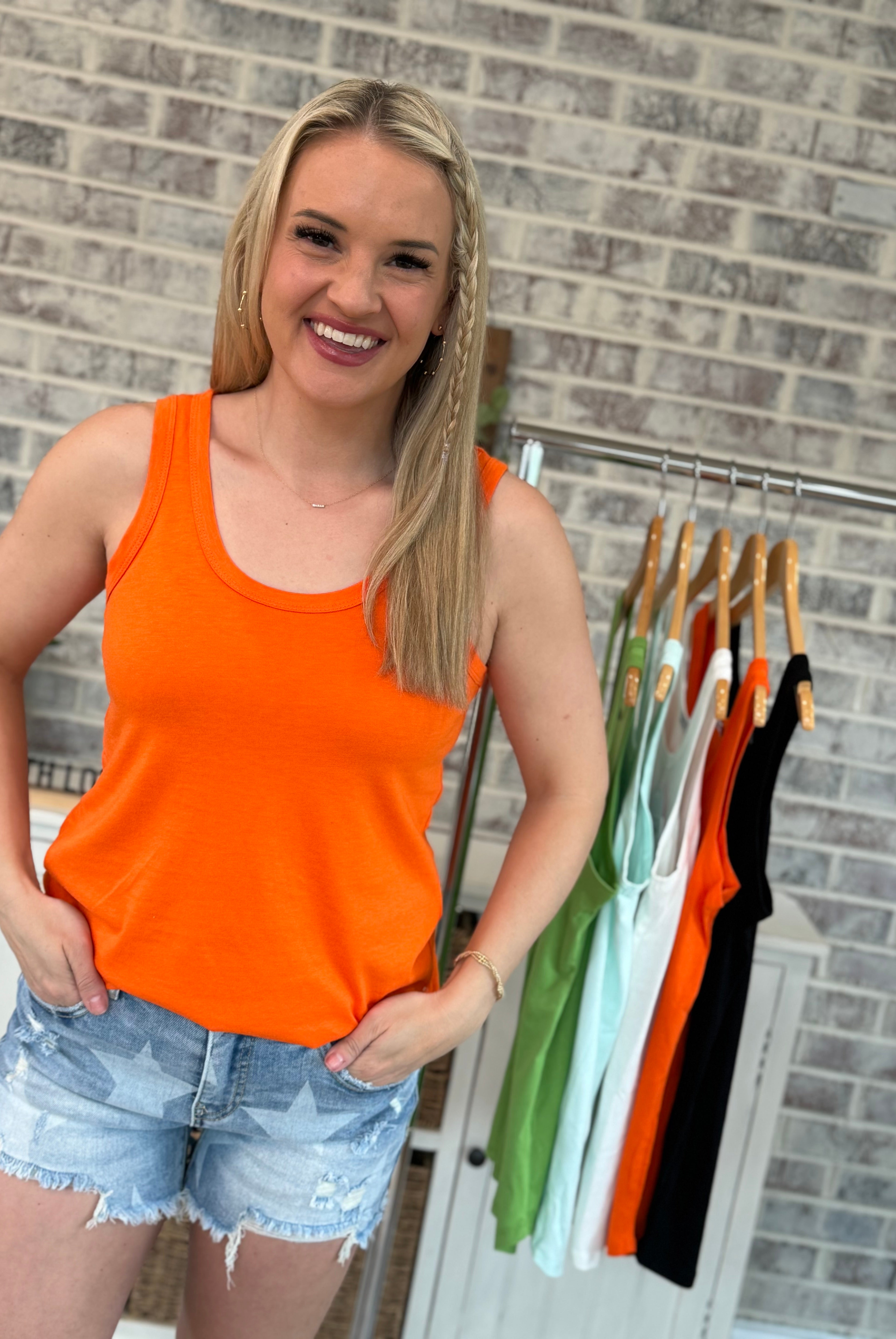 Take it Easy Tank Top-120 Sleeveless Tops-The Lovely Closet-The Lovely Closet, Women's Fashion Boutique in Alexandria, KY