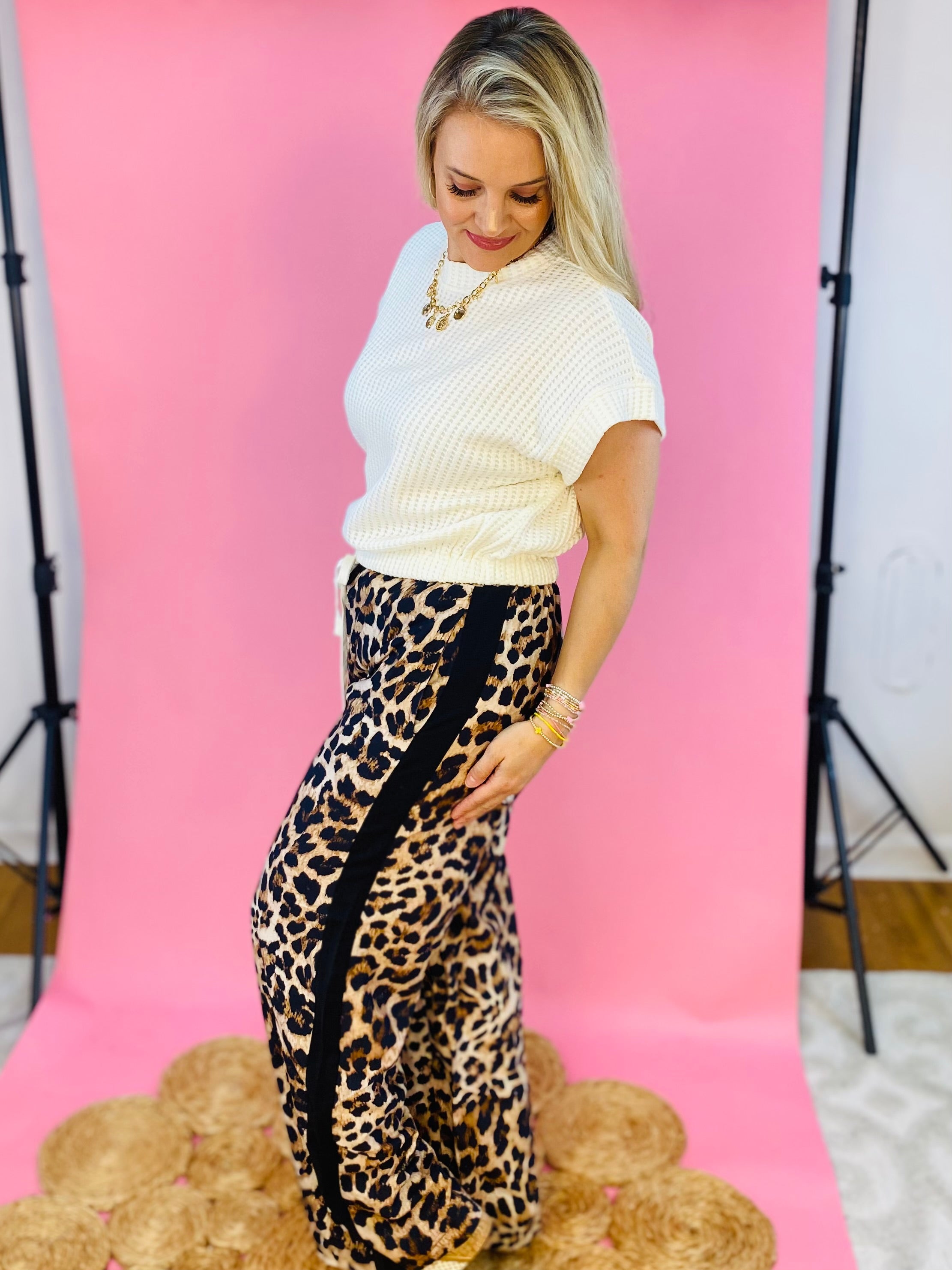 Animal Print Palazzo Pant-240 Pants-The Lovely Closet-The Lovely Closet, Women's Fashion Boutique in Alexandria, KY