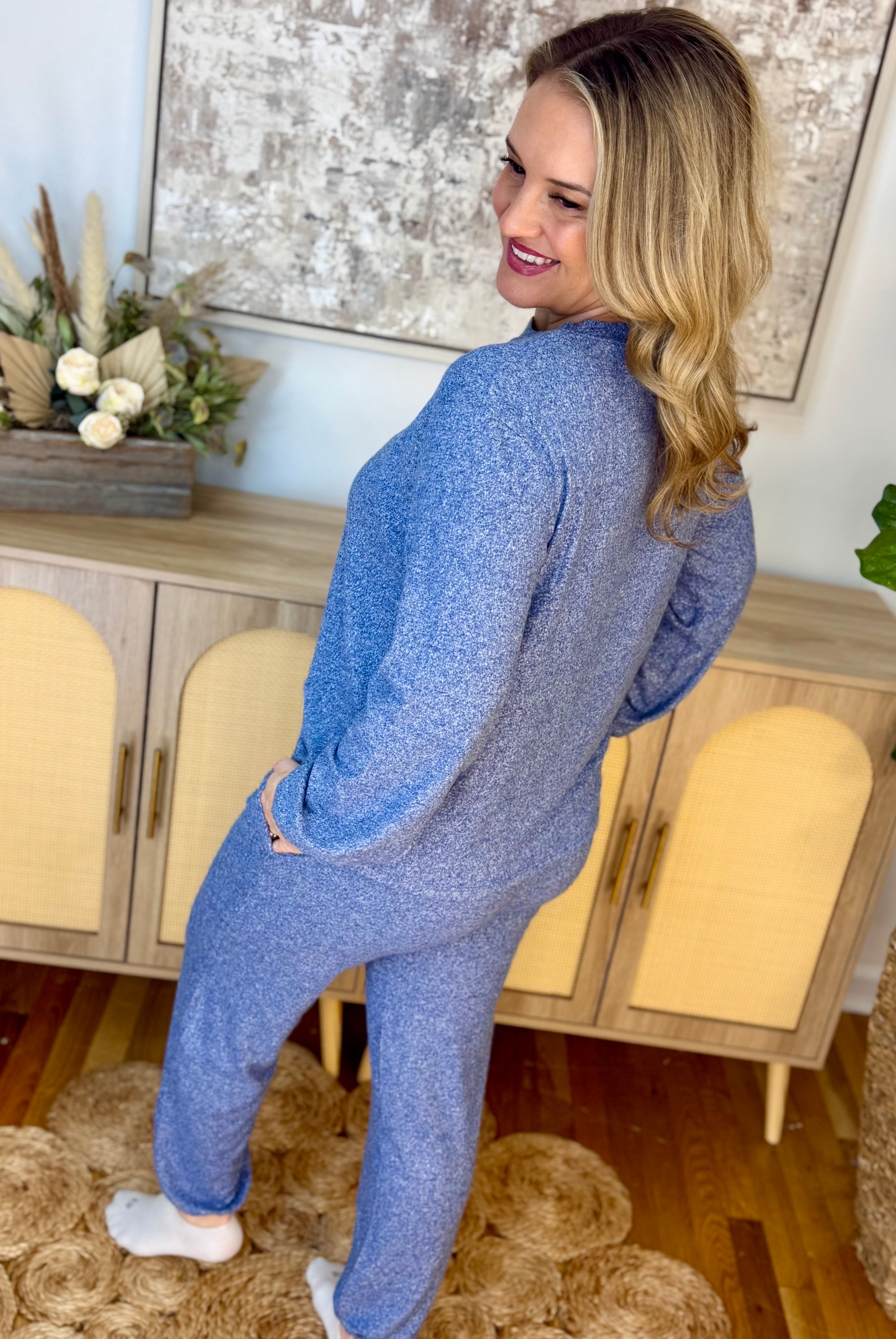 COZY INDOORS SET - NEW COLORS-190 Rompers/Jumpsuits/Sets-zenana-The Lovely Closet, Women's Fashion Boutique in Alexandria, KY