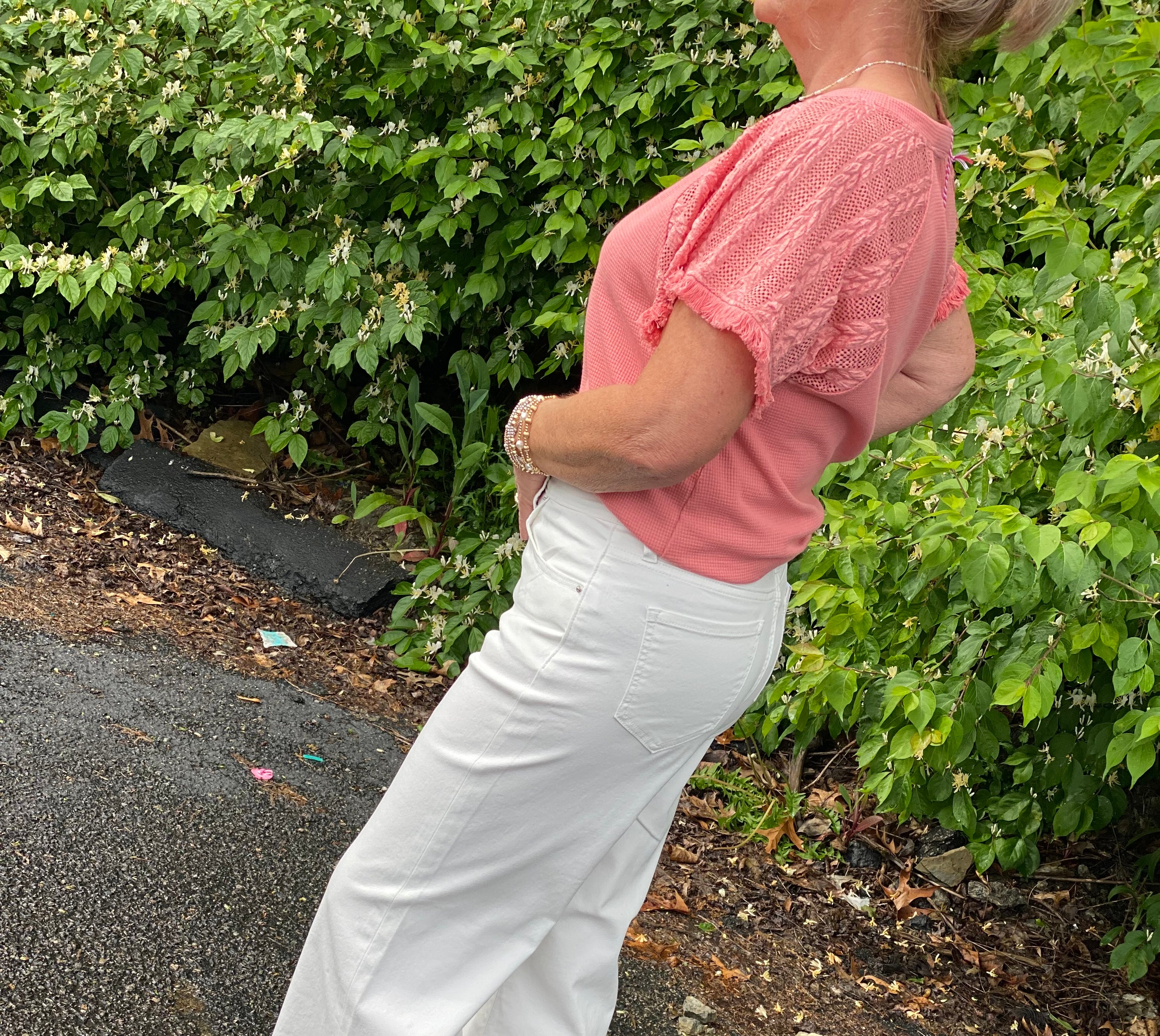 Cropped Summer White Pants-bottoms-The Lovely Closet-The Lovely Closet, Women's Fashion Boutique in Alexandria, KY