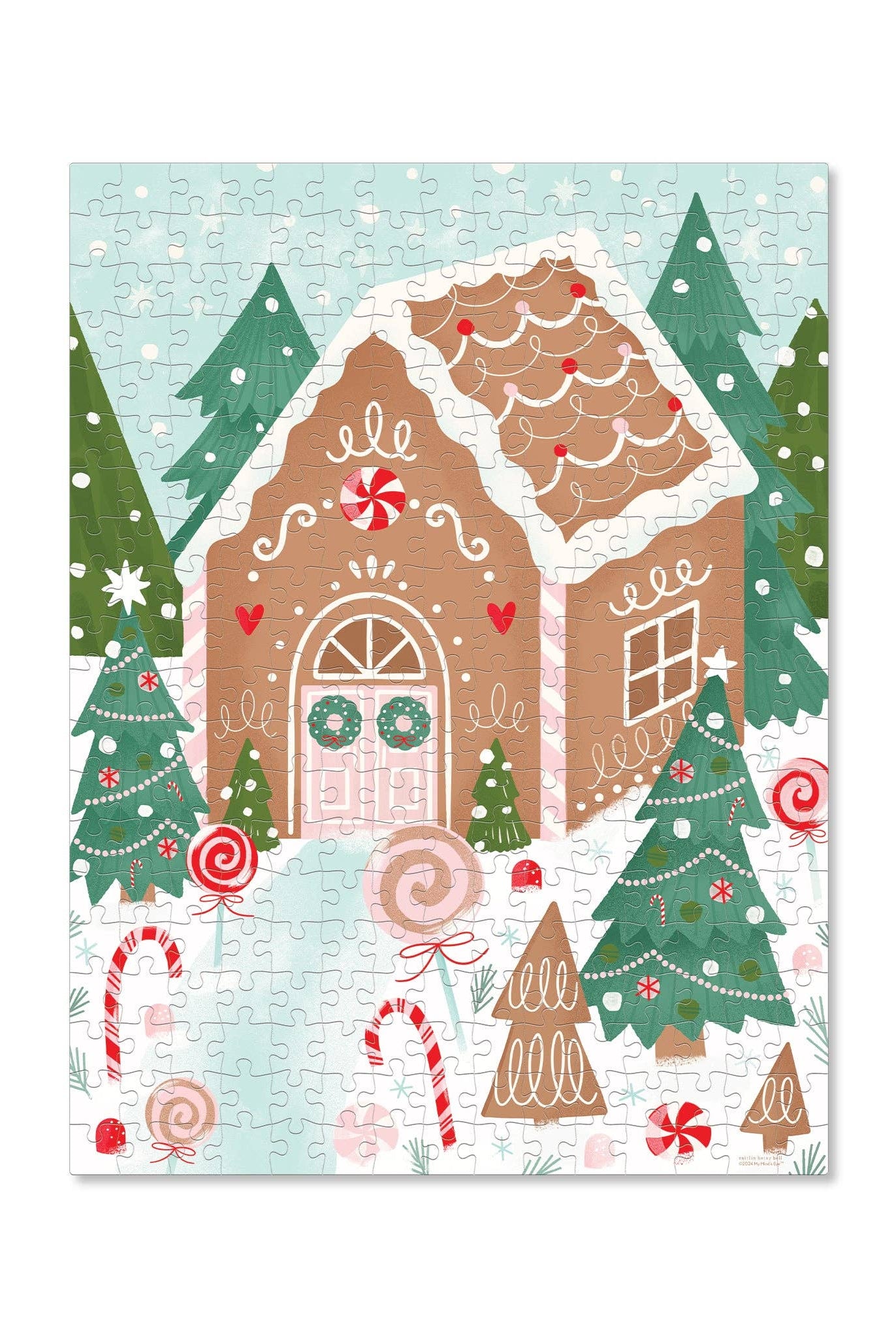 Gingerbread House Christmas Puzzle-310 Gift-My Mind’s Eye-The Lovely Closet, Women's Fashion Boutique in Alexandria, KY