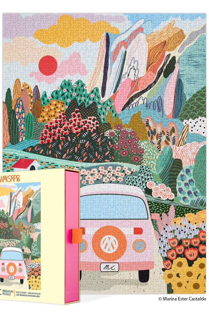 Road Trip 1000 Piece Puzzle-310 Gift-WerkShoppe-The Lovely Closet, Women's Fashion Boutique in Alexandria, KY