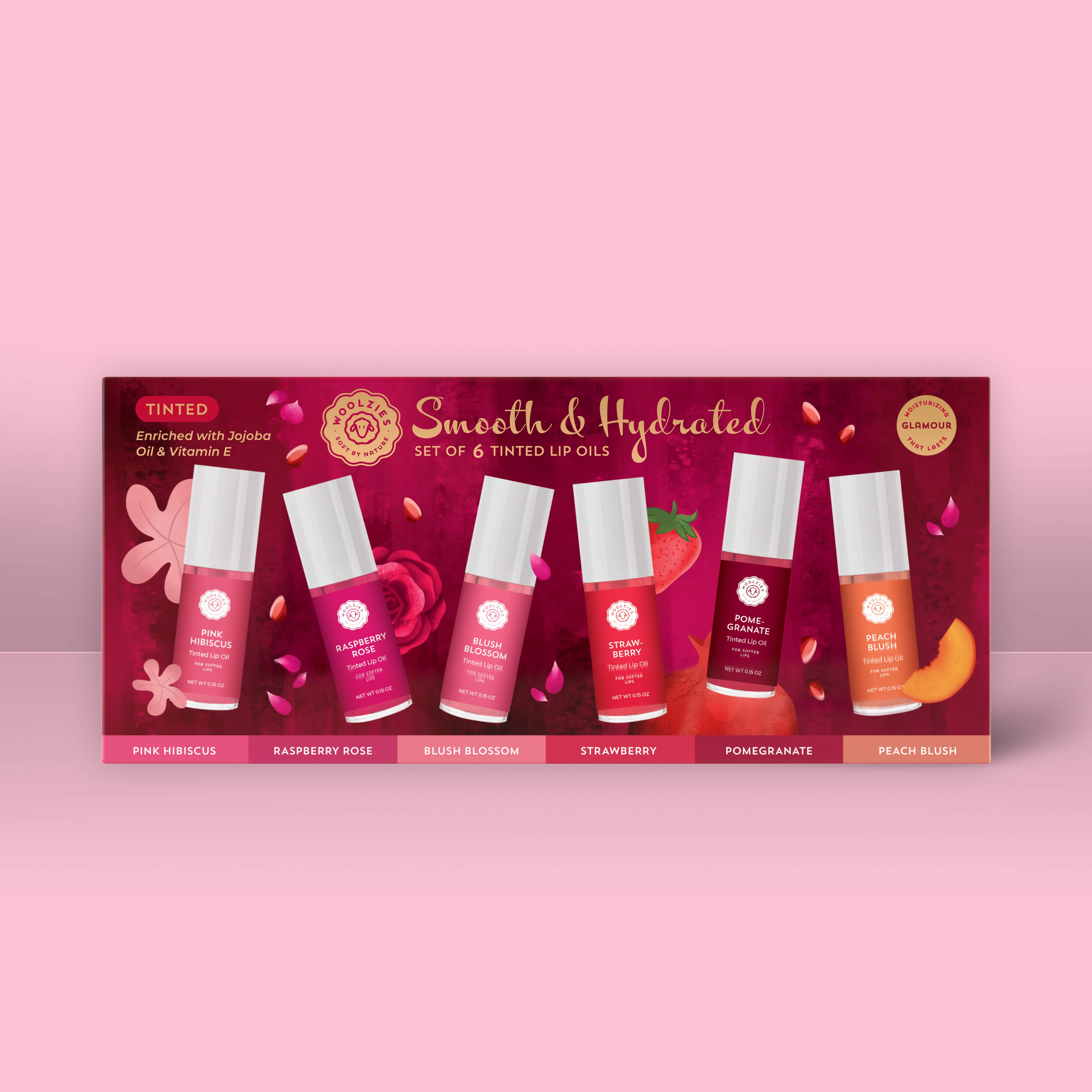 Smooth & Hydrated Lip Oil Collection – Set of 6-350 Holiday-Woolzies-The Lovely Closet, Women's Fashion Boutique in Alexandria, KY