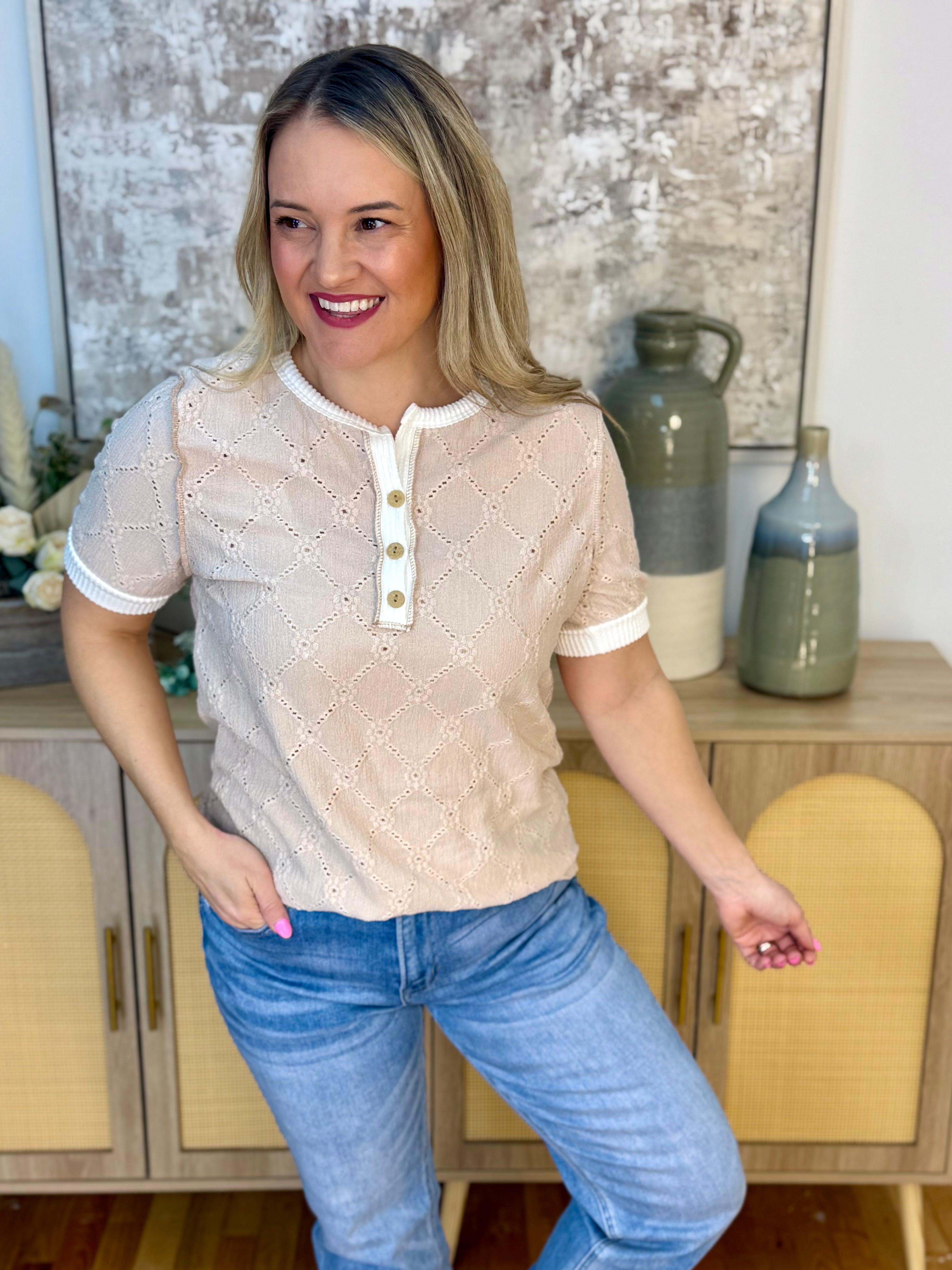 Fresh Air Neutral Spring Top-110 Long Sleeve Top-7th Ray-The Lovely Closet, Women's Fashion Boutique in Alexandria, KY