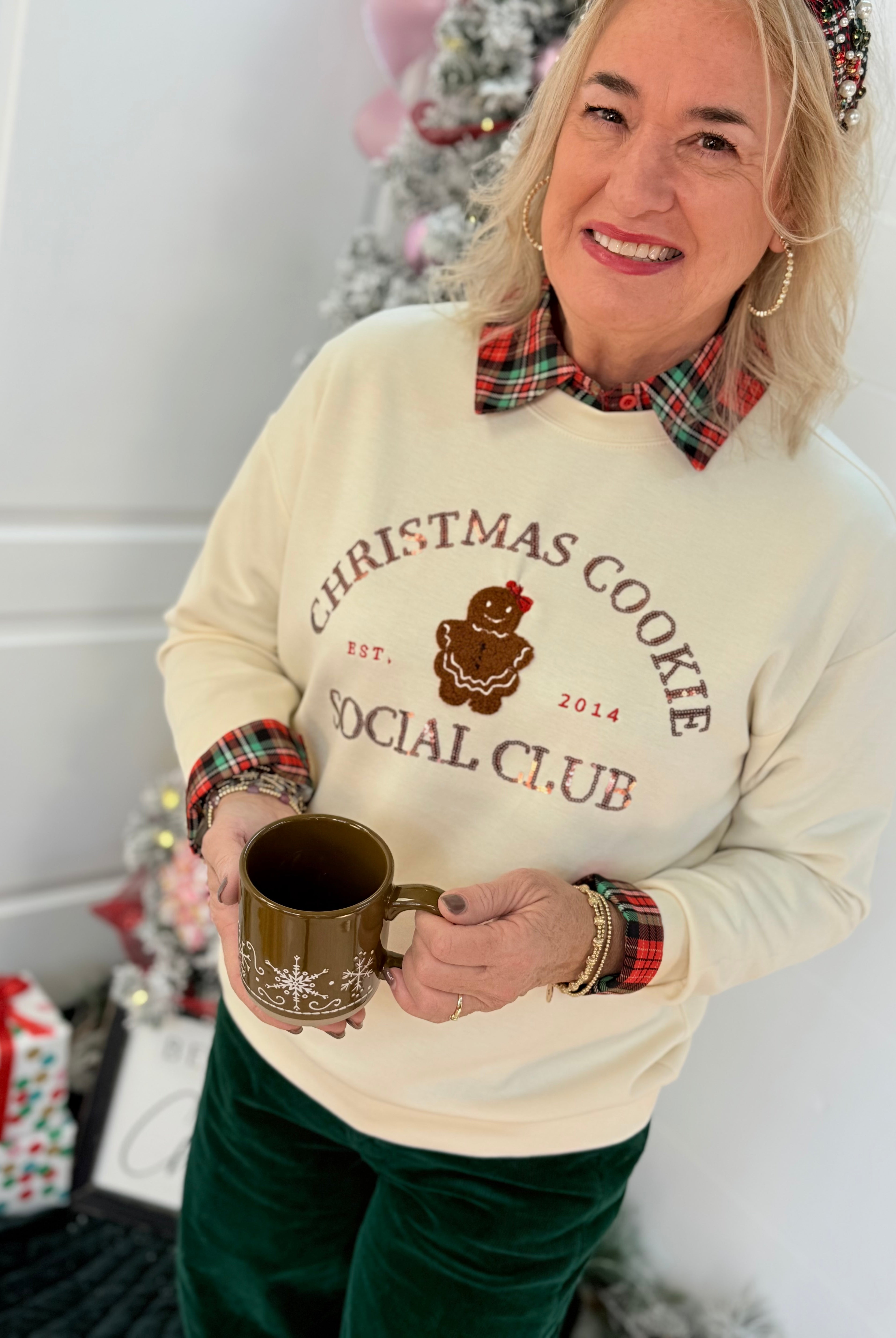 Jess Lea - Christmas Cookie Social Club Lux Pullover-350 Holiday-The Lovely Closet-The Lovely Closet, Women's Fashion Boutique in Alexandria, KY