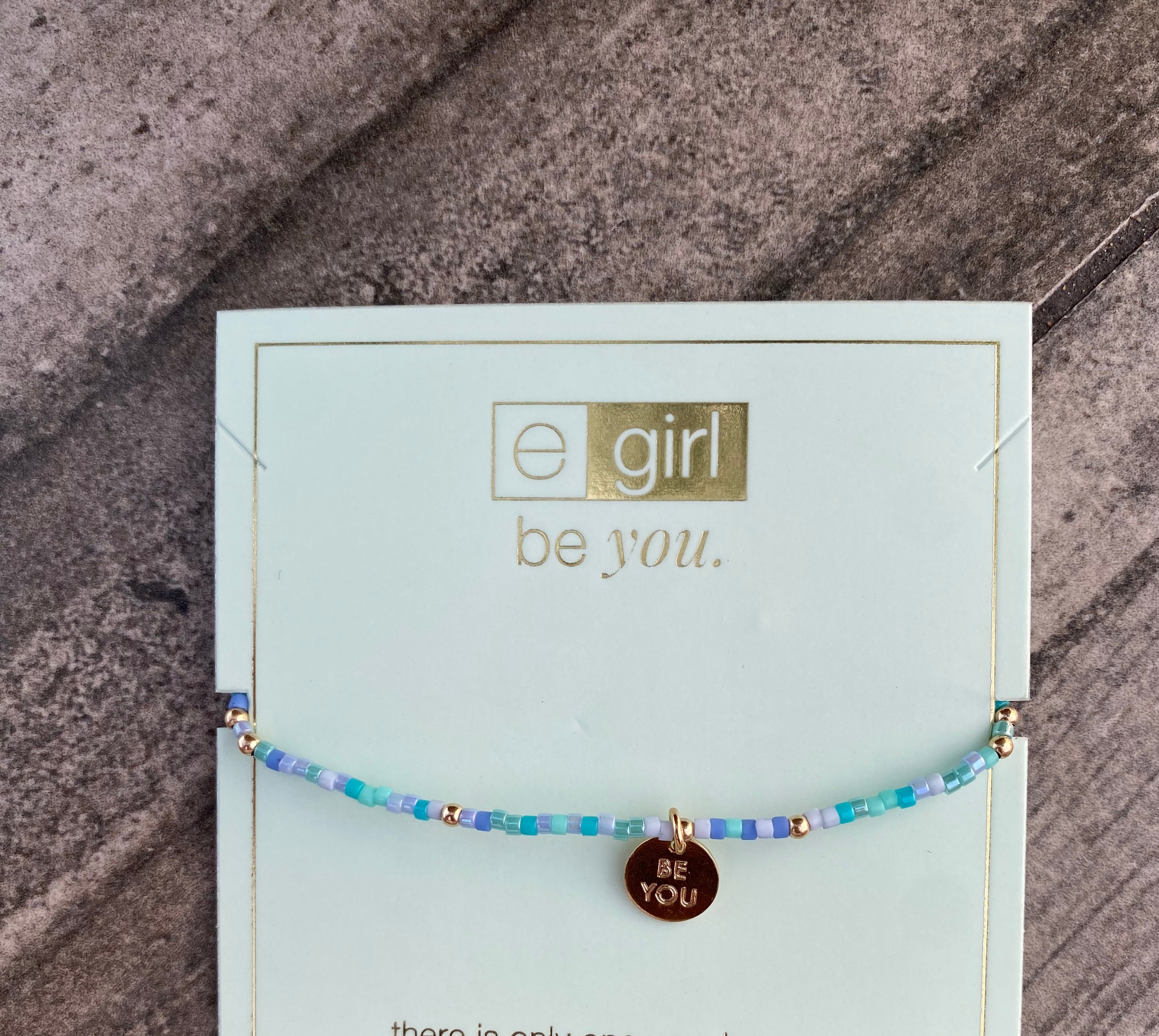 egirl Be You Small Gold Disc Hope Unwritten Bracelet-bracelet-eNewton-The Lovely Closet, Women's Fashion Boutique in Alexandria, KY