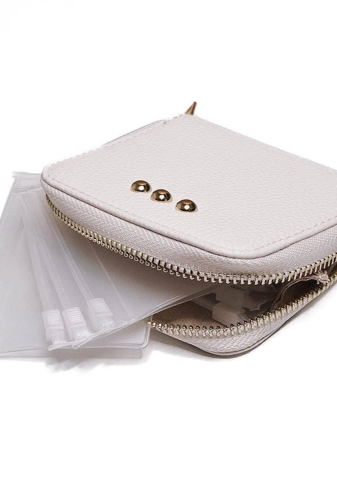 Wanderer Pouch Travel Organizer: Cream-280 Accessories-Pretty Simple-The Lovely Closet, Women's Fashion Boutique in Alexandria, KY
