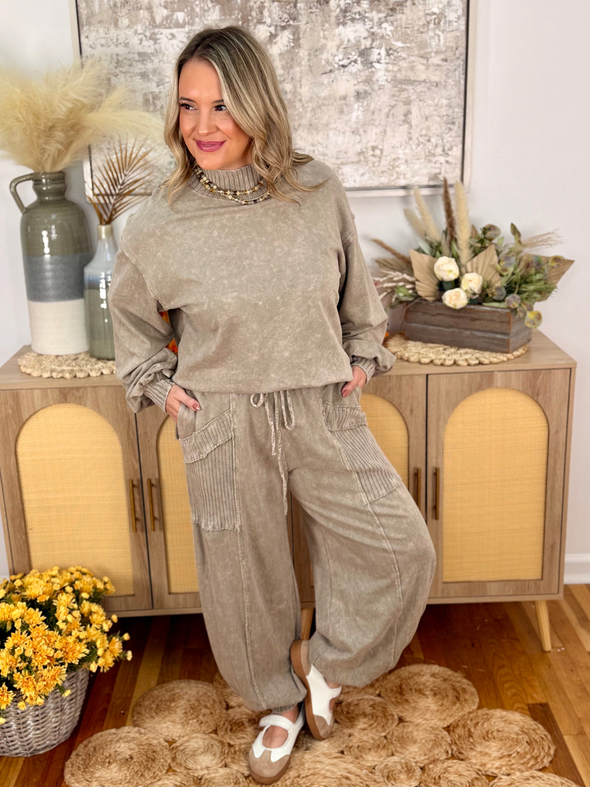 Cool Intentions Joggers - Vintage Olive-240 Pants-jHer-The Lovely Closet, Women's Fashion Boutique in Alexandria, KY