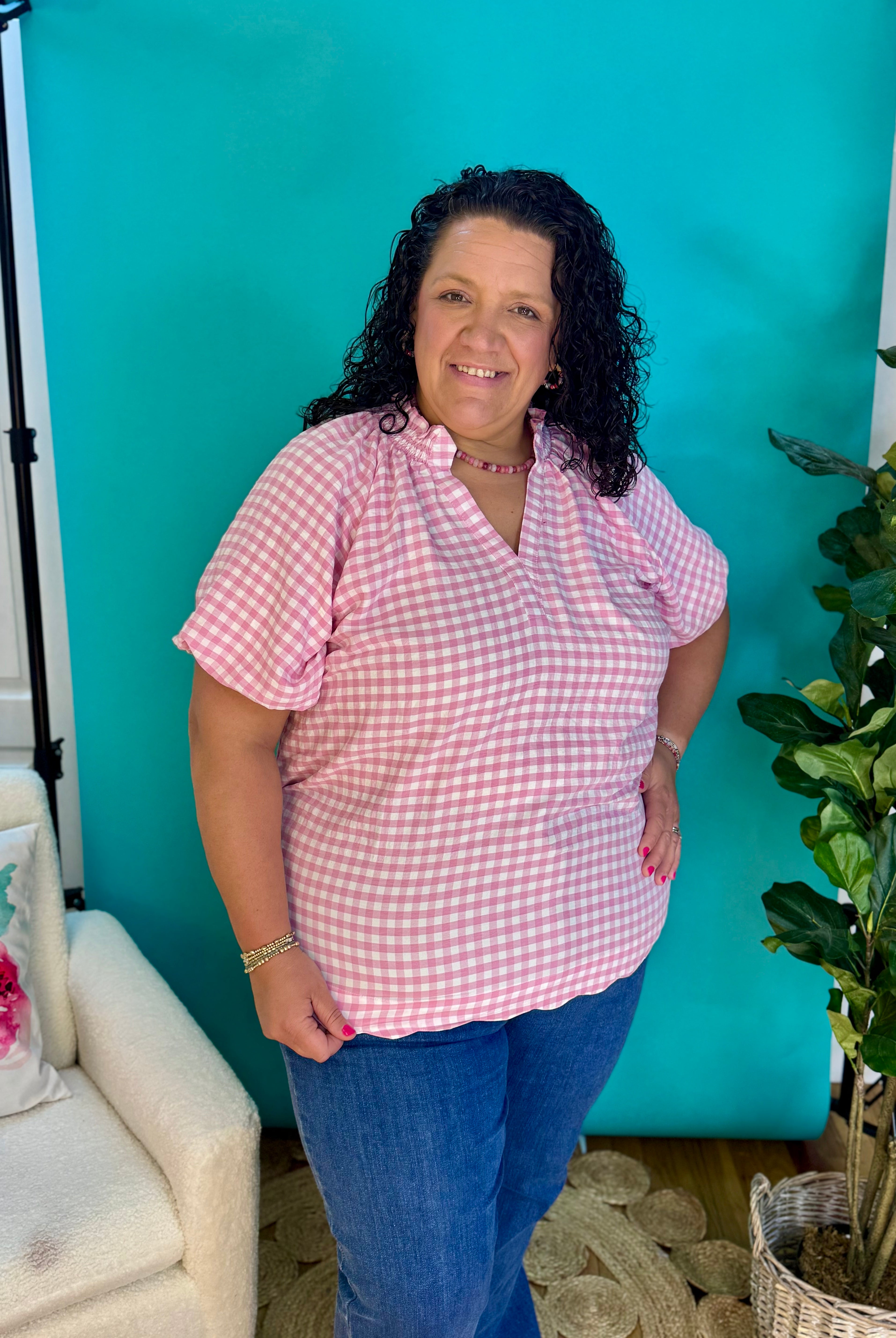 Secret Garden Top - Peony-120 Sleeveless Tops-umgee-The Lovely Closet, Women's Fashion Boutique in Alexandria, KY