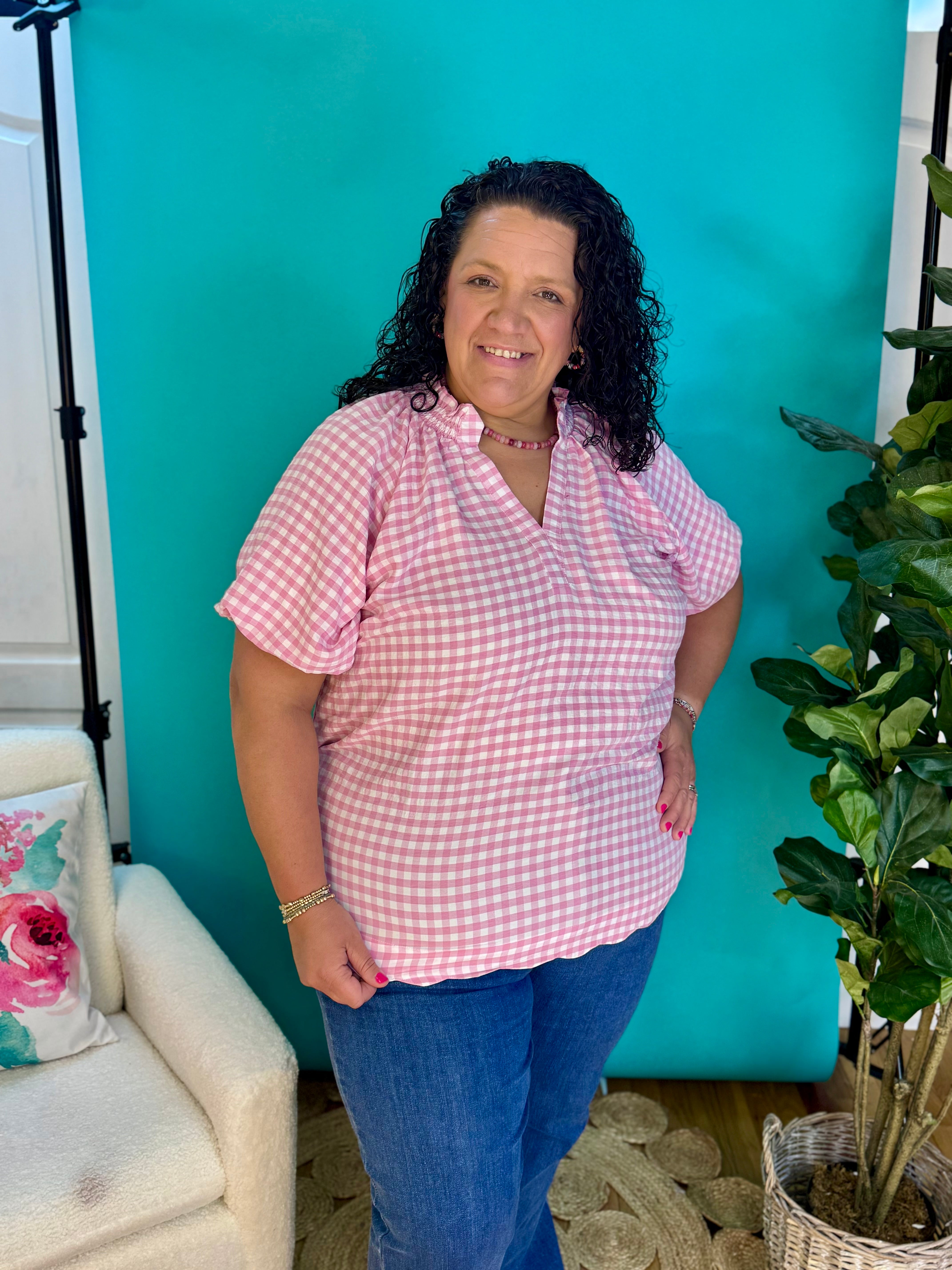 Secret Garden Top - Peony-120 Sleeveless Tops-umgee-The Lovely Closet, Women's Fashion Boutique in Alexandria, KY