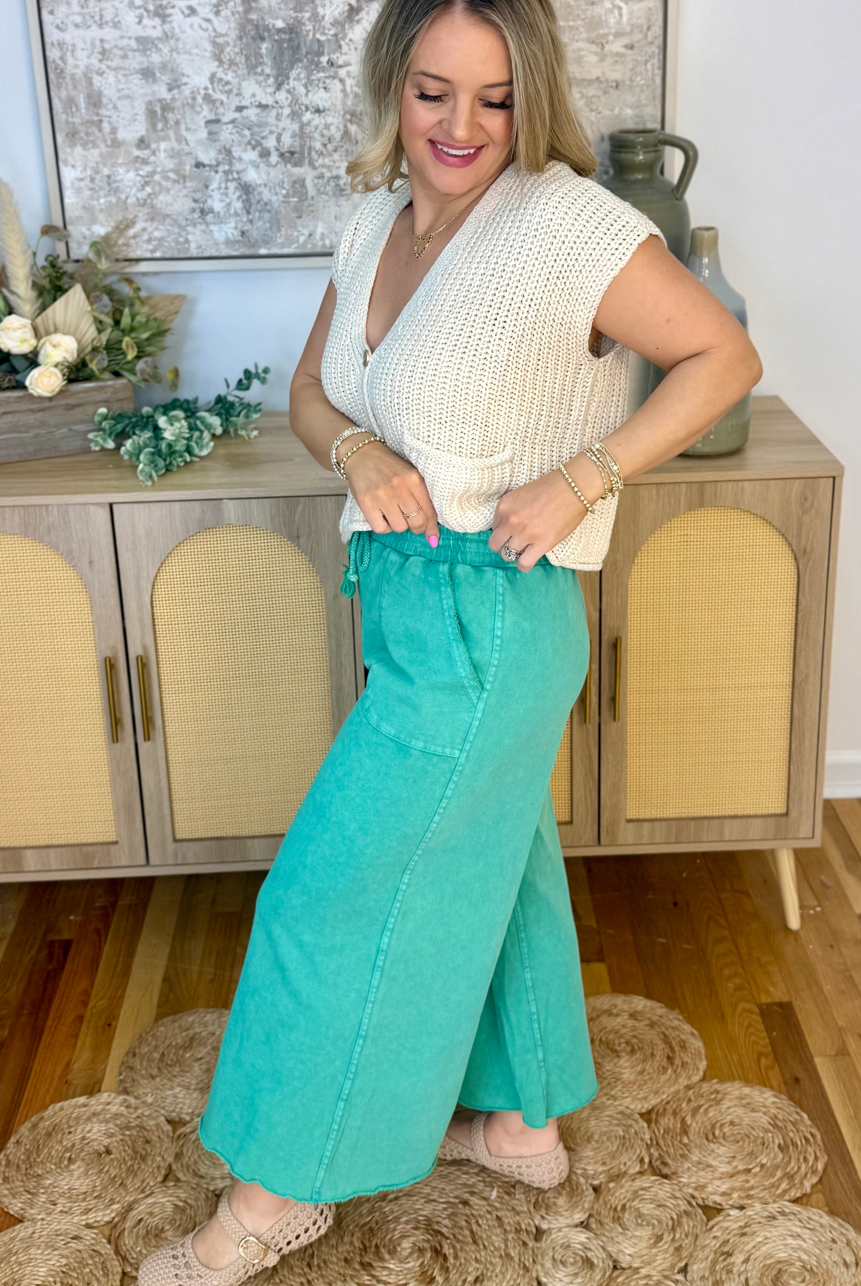 Day in The Life Pants - Green-240 Pants-easel-The Lovely Closet, Women's Fashion Boutique in Alexandria, KY