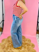 Mica Trouser Wide Leg Jeans-210 Jeans-Mica Denim-The Lovely Closet, Women's Fashion Boutique in Alexandria, KY