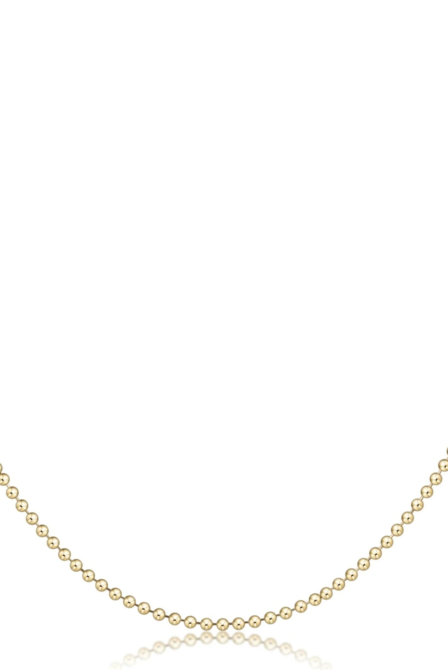 17" Choker Classic Beaded Chain - Gold-260 eNewton-eNewton-The Lovely Closet, Women's Fashion Boutique in Alexandria, KY