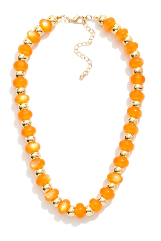 Chunky Beaded Spring Necklace-280 Accessories-judson-The Lovely Closet, Women's Fashion Boutique in Alexandria, KY