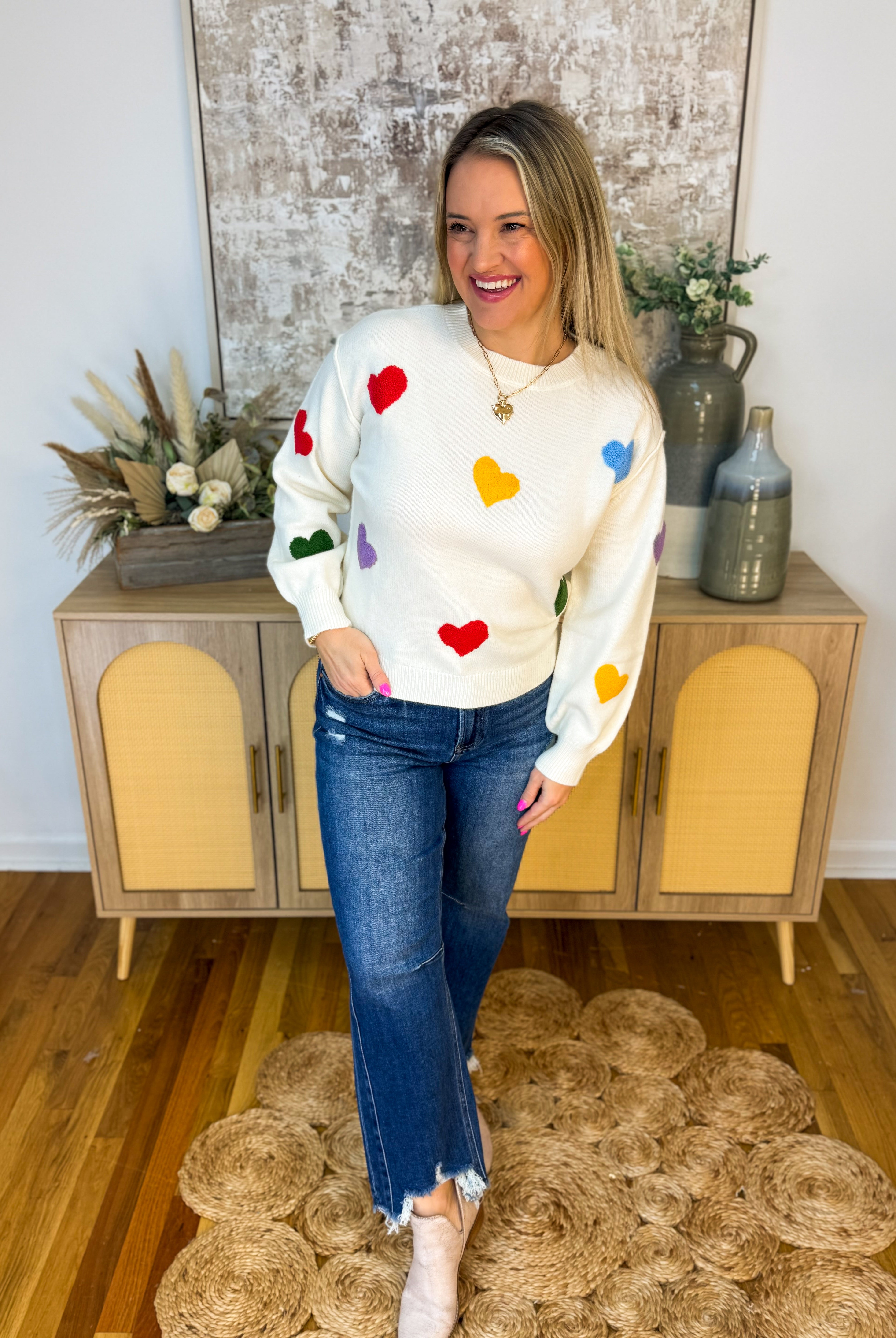 All My Love Sweater-140 Sweaters-Blu Pepper-The Lovely Closet, Women's Fashion Boutique in Alexandria, KY