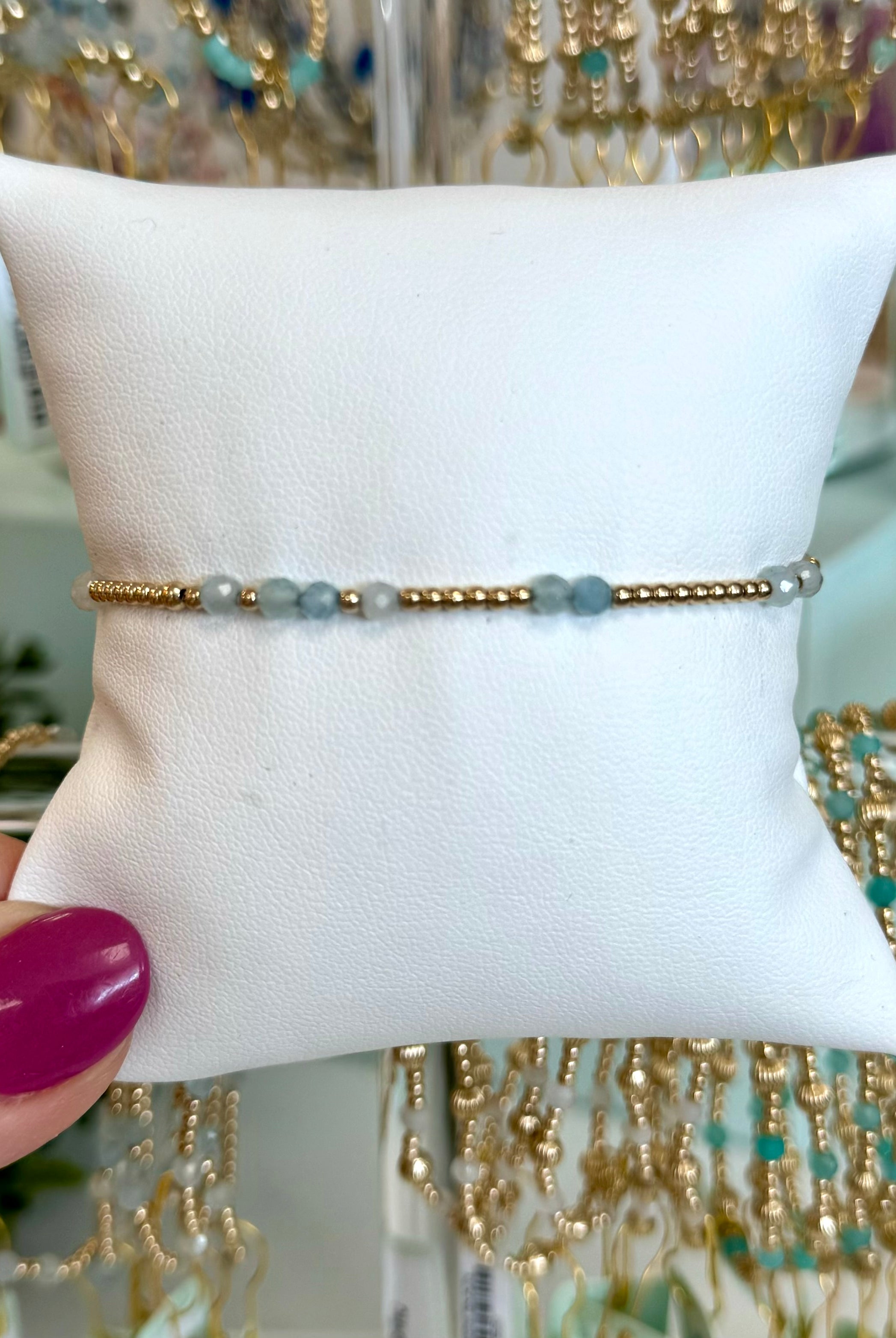 Hope Unwritten Gemstone Bracelet-260 eNewton-eNewton-The Lovely Closet, Women's Fashion Boutique in Alexandria, KY