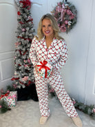 Mary Square Lattice Garland Charlotte Pant Set-350 Holiday-Mary Square-The Lovely Closet, Women's Fashion Boutique in Alexandria, KY