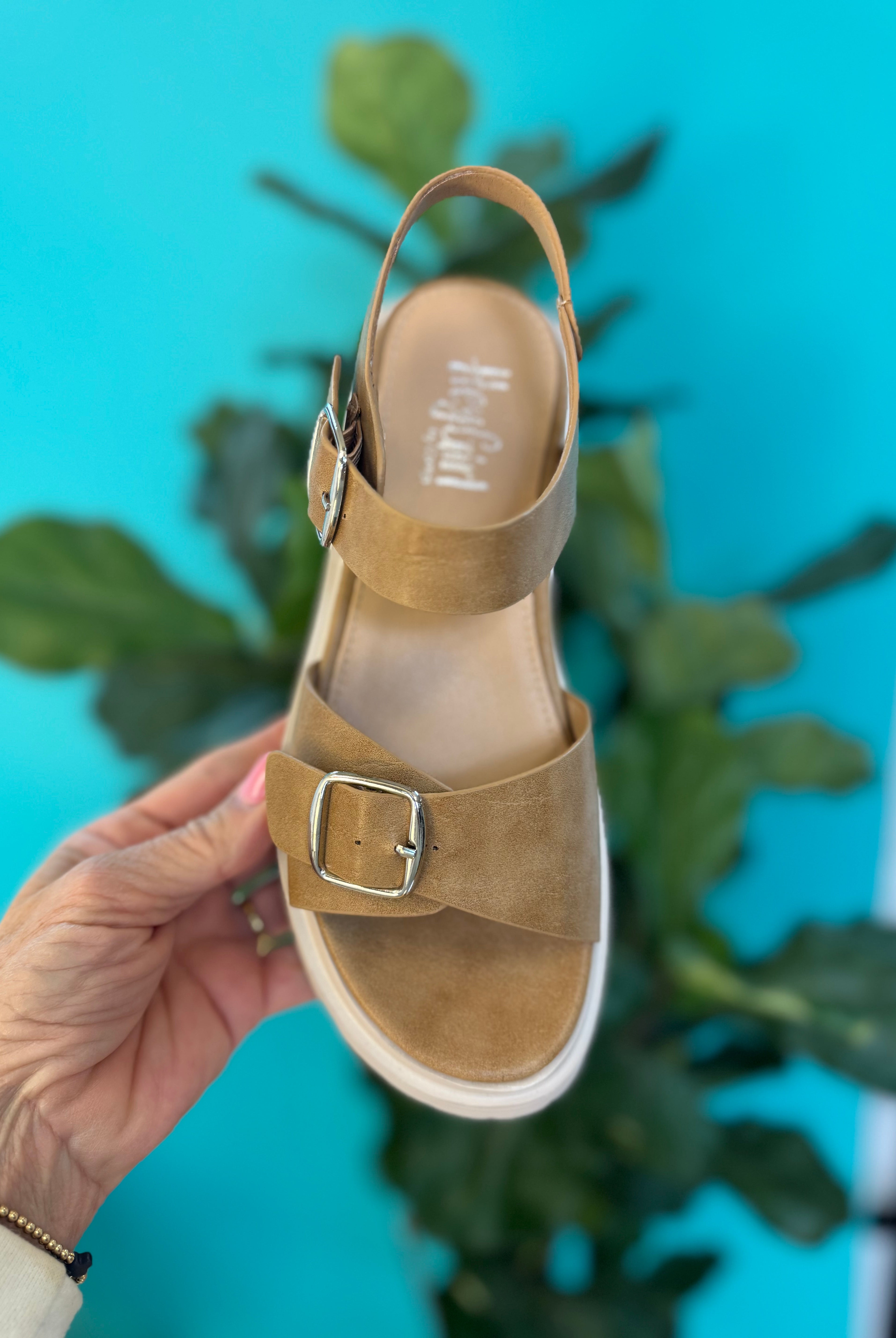 Corkys That's Just Me Sandal - Camel-270 Shoes-Corkys-The Lovely Closet, Women's Fashion Boutique in Alexandria, KY