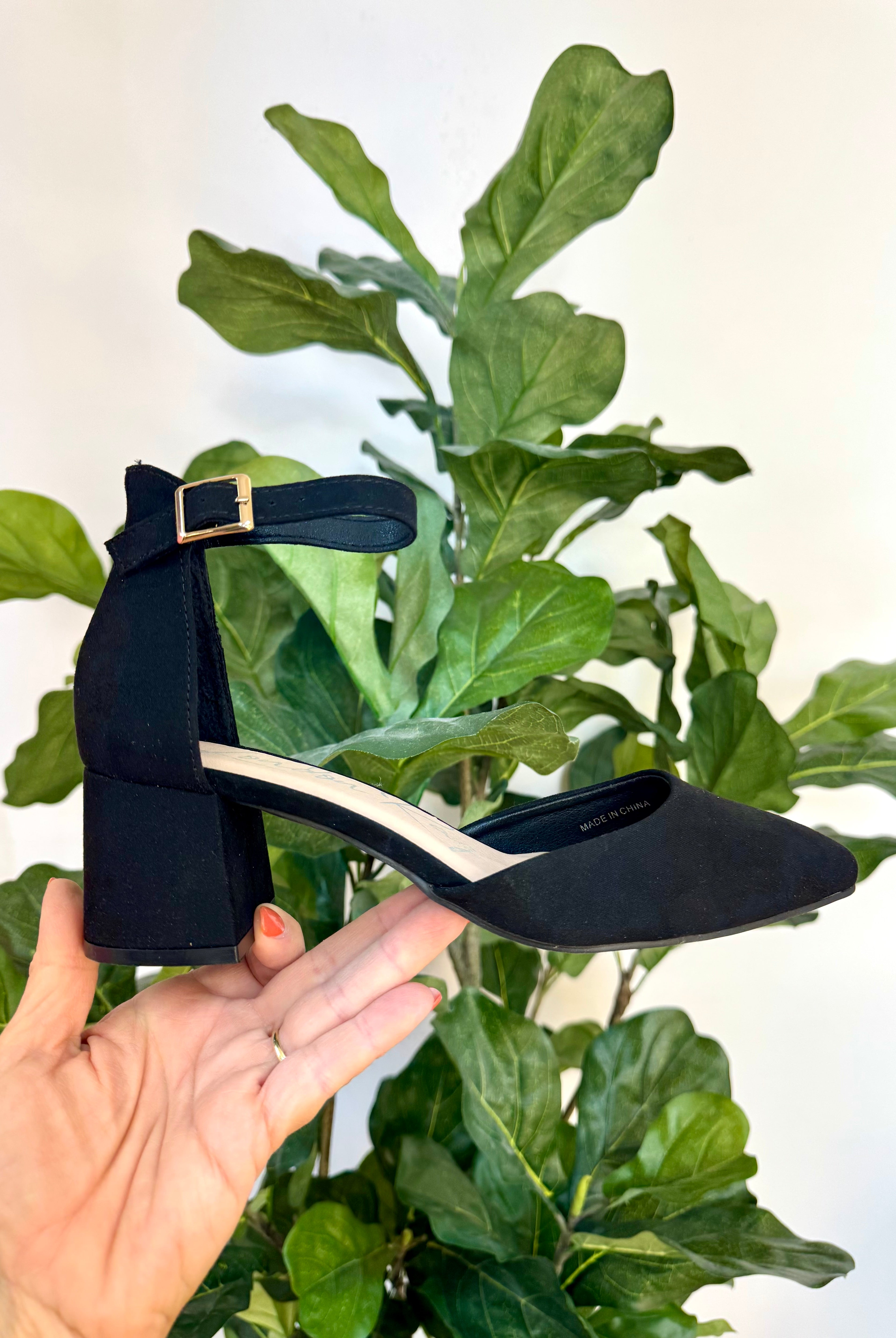 Midnight Elegance Block Heel-270 Shoes-London Rag-The Lovely Closet, Women's Fashion Boutique in Alexandria, KY