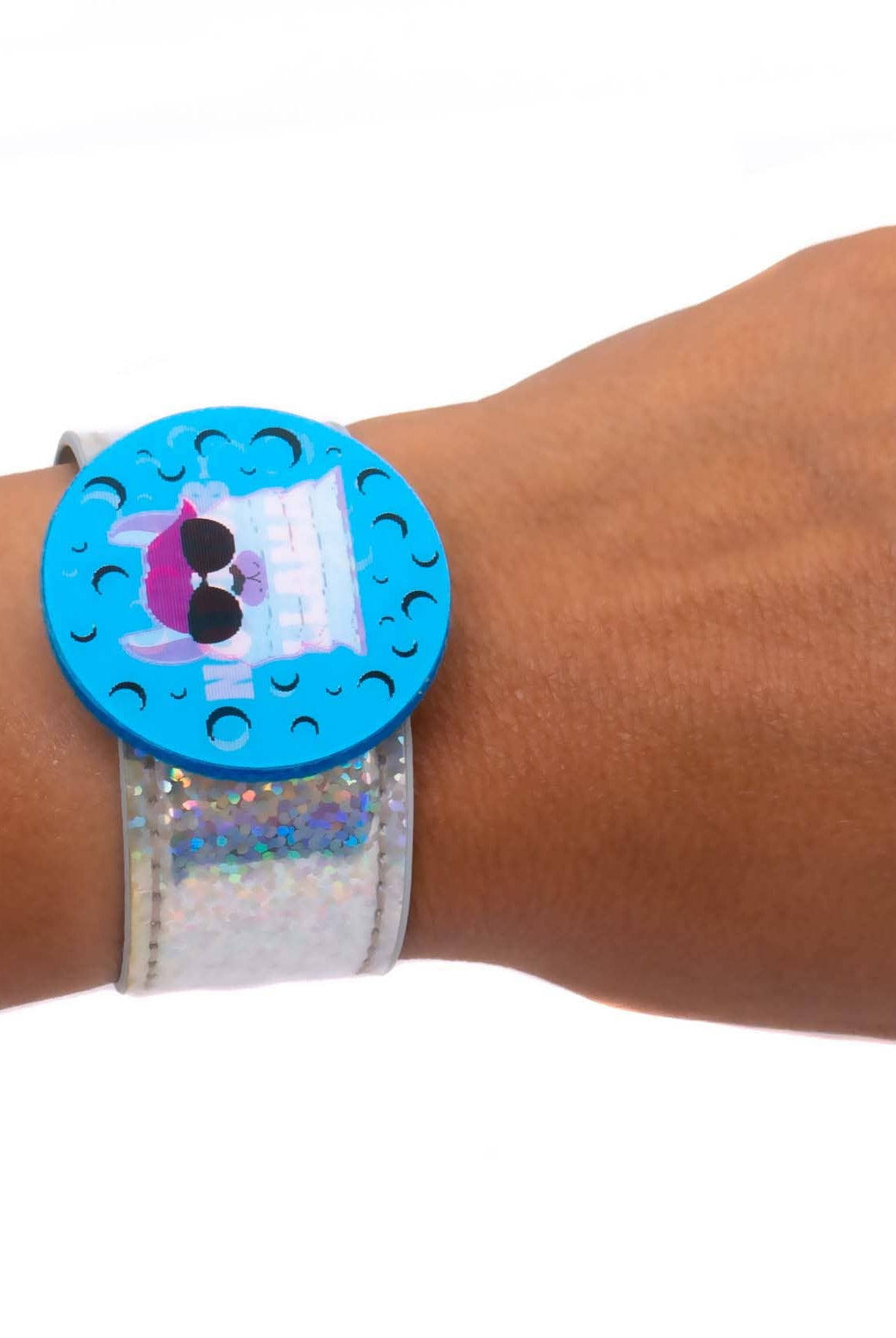 Glitter Slap Bracelet with 3D Image-Shifting Charms-310 Gift-Frog Sac-The Lovely Closet, Women's Fashion Boutique in Alexandria, KY