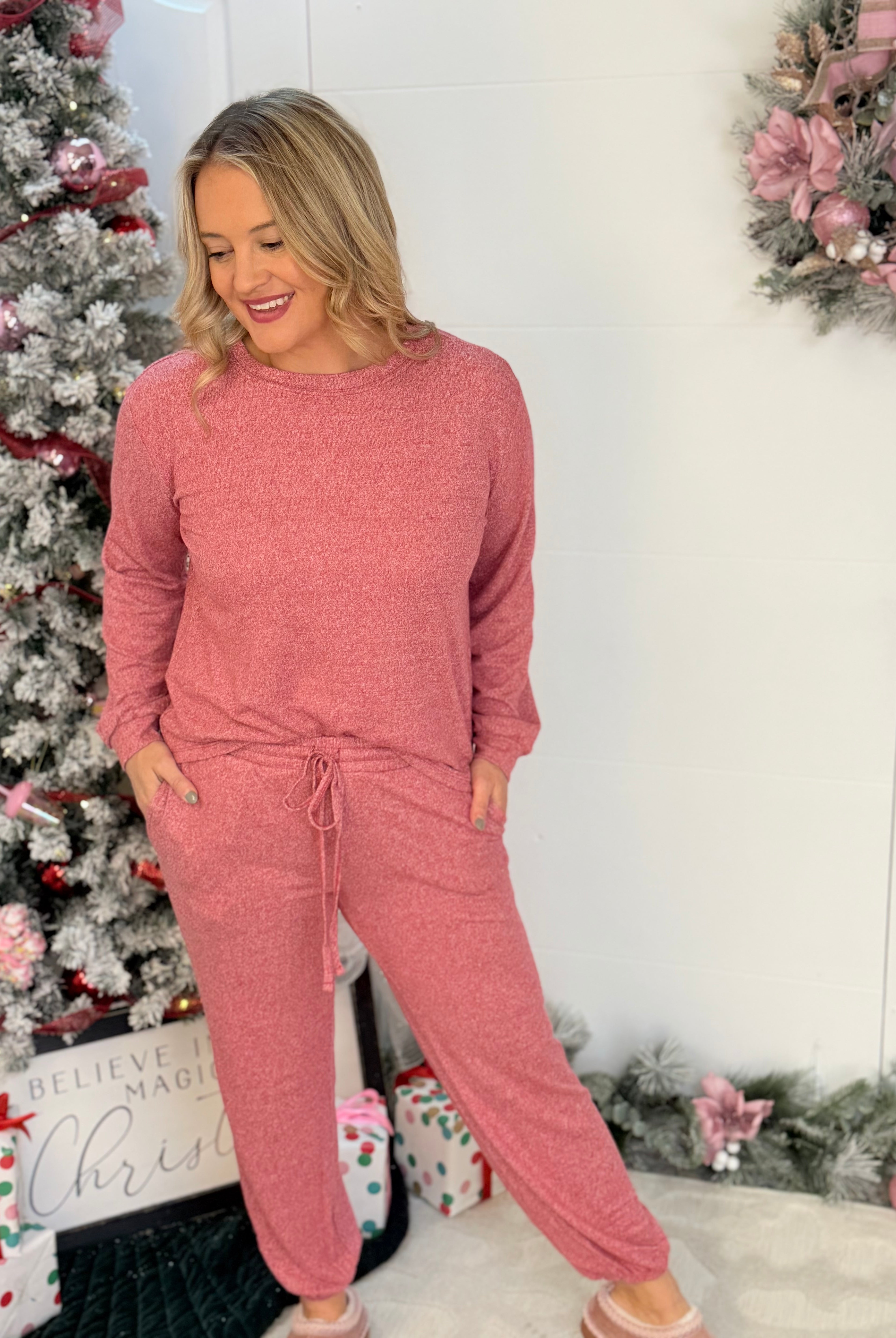 BLACK FRIDAY 8AM - COZY INDOORS SET-190 Rompers/Jumpsuits/Sets-zenana-The Lovely Closet, Women's Fashion Boutique in Alexandria, KY