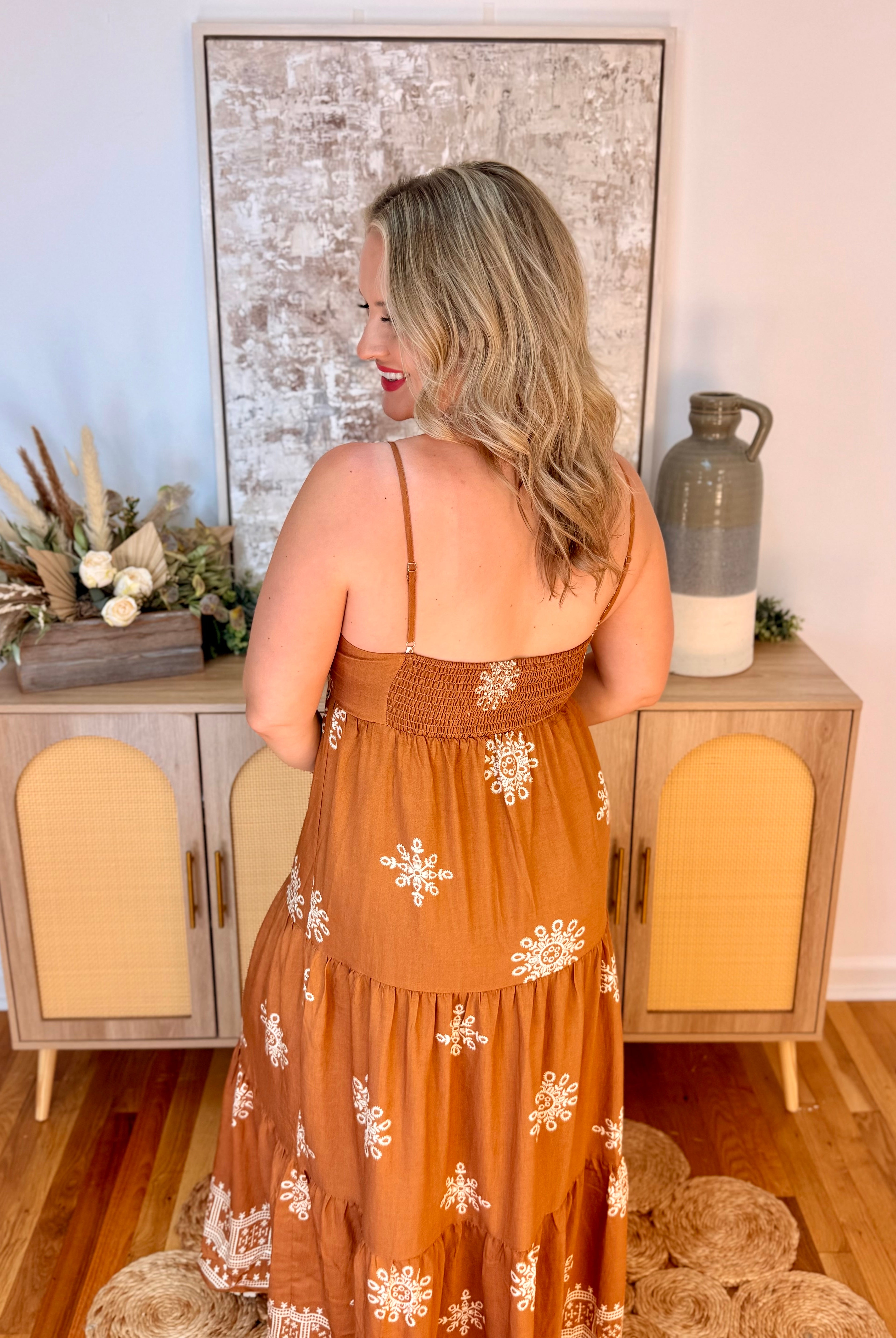 Setting Sun Maxi Dress-180 Dresses-Doe and Rae-The Lovely Closet, Women's Fashion Boutique in Alexandria, KY