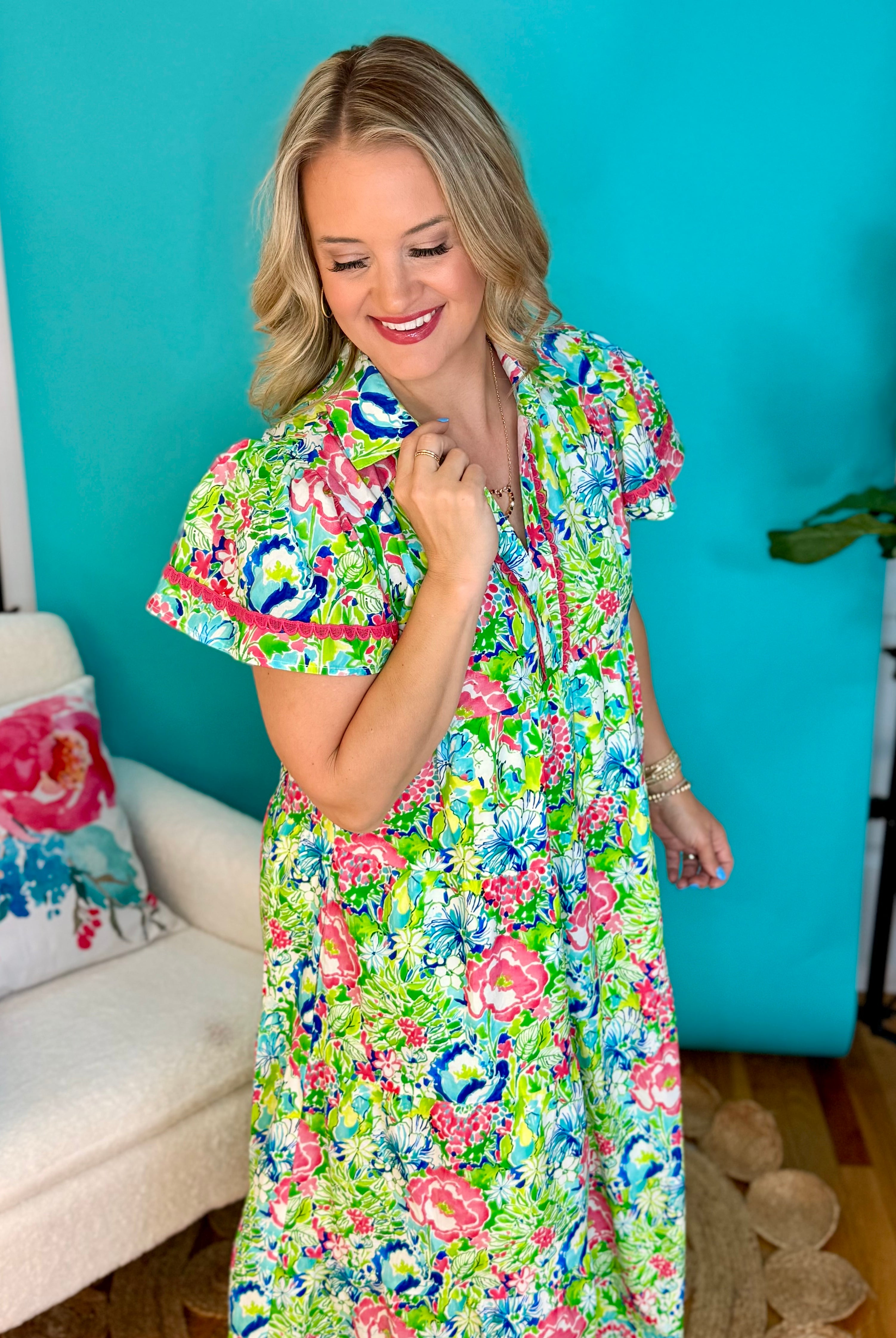Say It's Summer Midi Dress-180 Dresses-umgee-The Lovely Closet, Women's Fashion Boutique in Alexandria, KY
