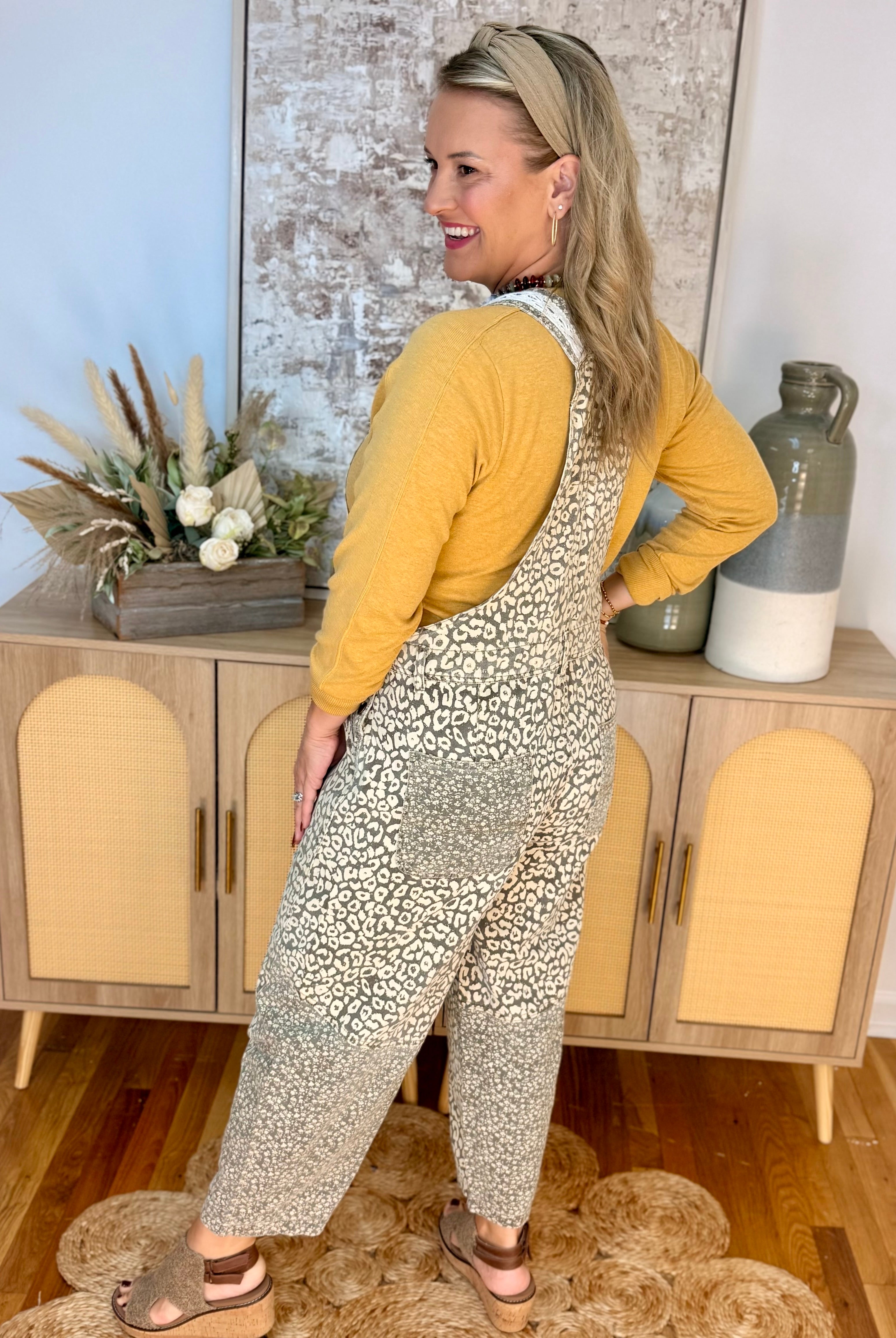 Wild About It Overalls - Mocha Grey-190 Rompers/Jumpsuits/Sets-easel-The Lovely Closet, Women's Fashion Boutique in Alexandria, KY