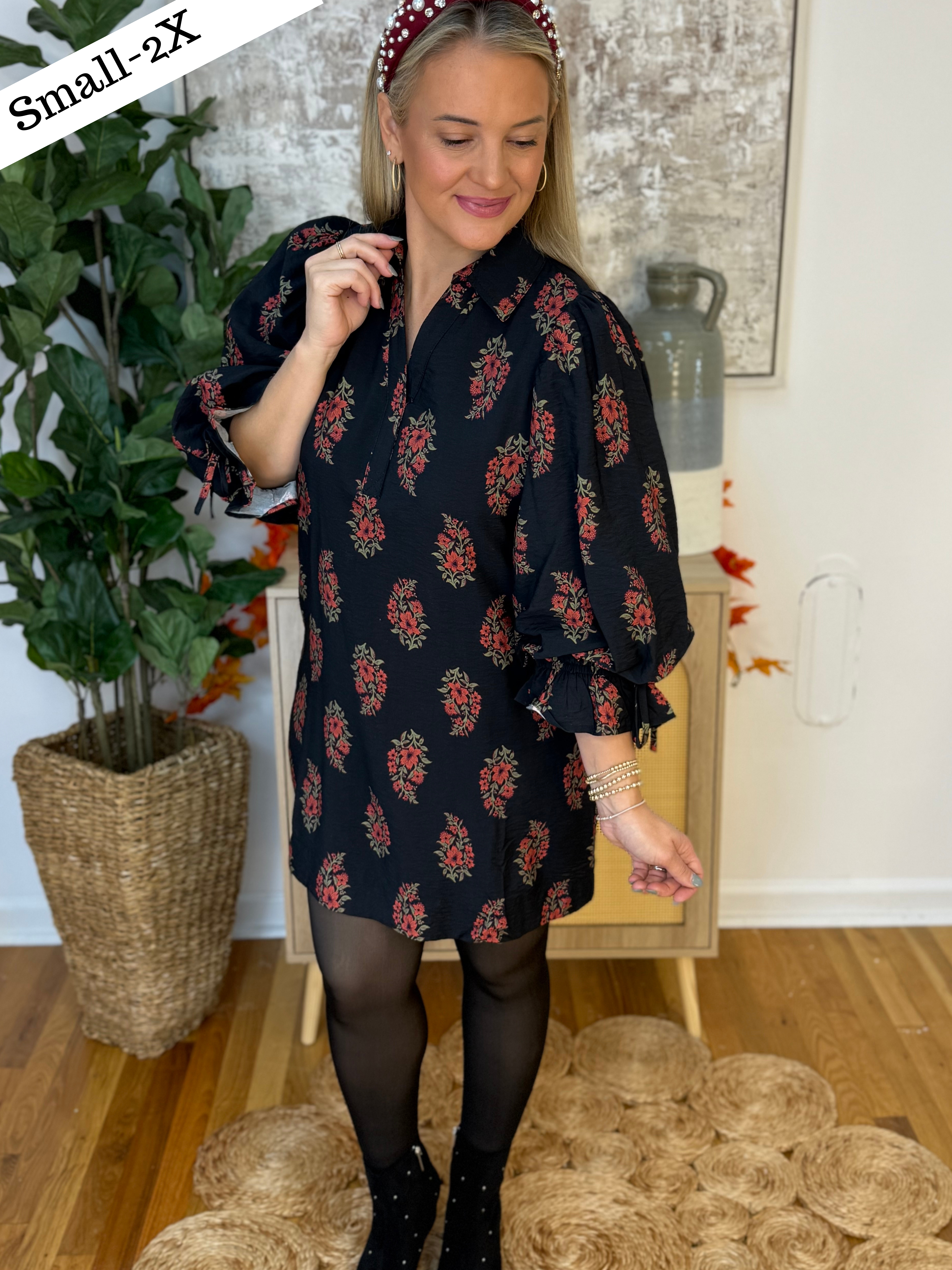 Merry Moments Lined Dress-180 Dresses-Entro-The Lovely Closet, Women's Fashion Boutique in Alexandria, KY