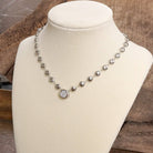 Crystal Pendant Necklace - Silver-250 Jewelry-PennyLine inc-The Lovely Closet, Women's Fashion Boutique in Alexandria, KY