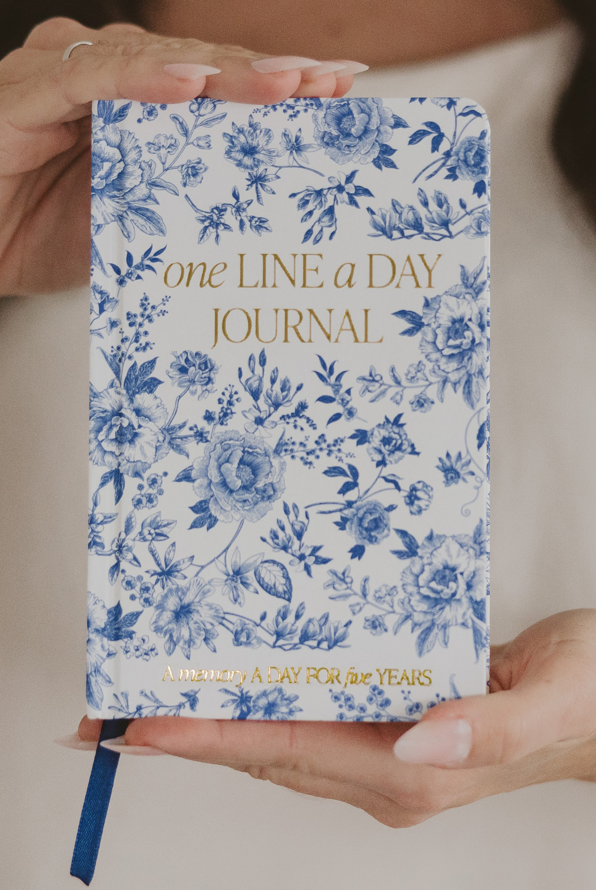 Blue Delft One Line A Day Fabric Journal-310 Gift-Sweet Water Decor-The Lovely Closet, Women's Fashion Boutique in Alexandria, KY