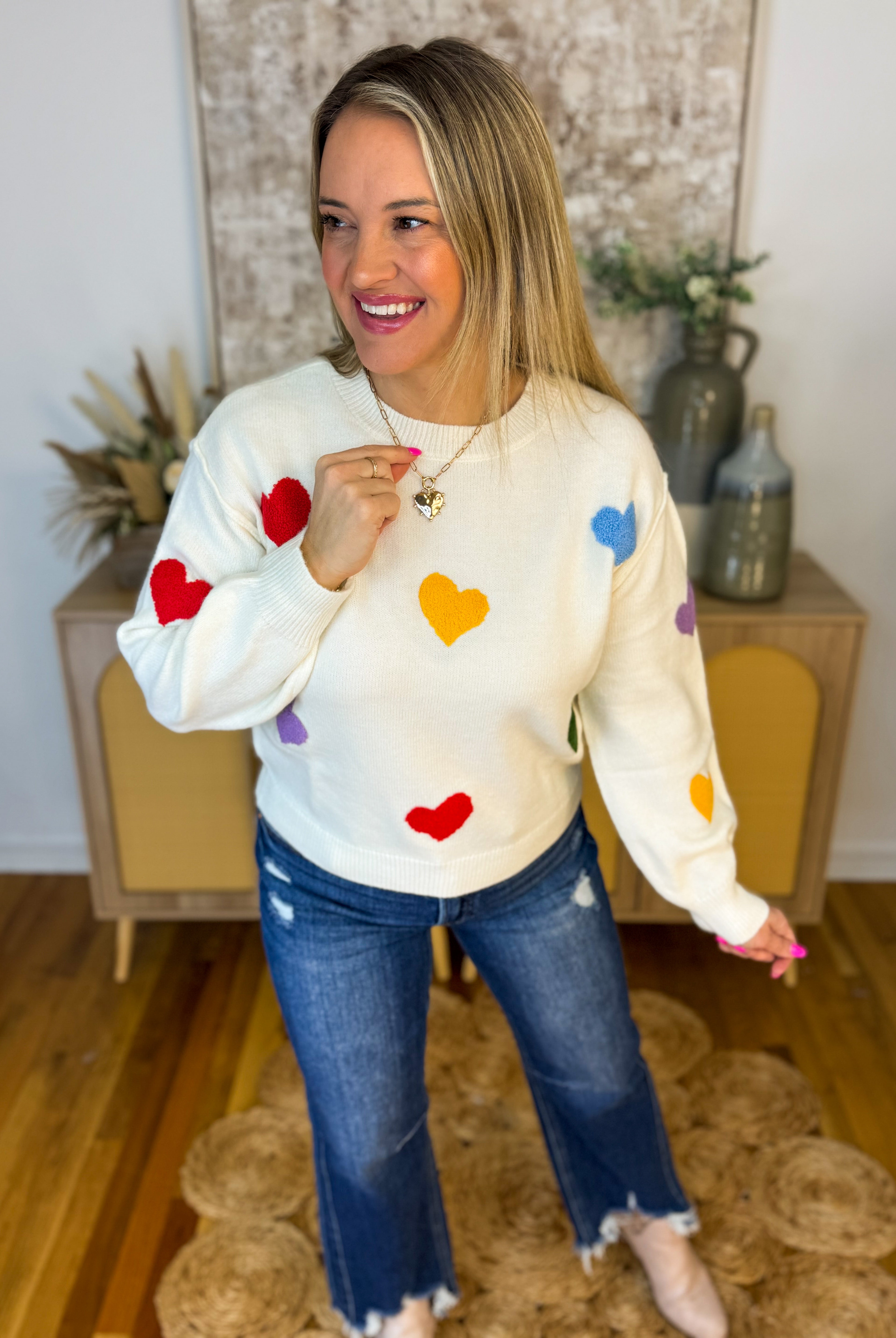 All My Love Sweater-140 Sweaters-Blu Pepper-The Lovely Closet, Women's Fashion Boutique in Alexandria, KY