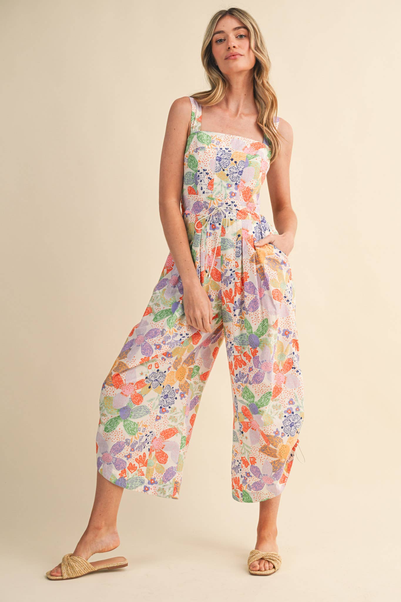 Citrus Splash Jumpsuit-190 Rompers/Jumpsuits/Sets-&MERCI-The Lovely Closet, Women's Fashion Boutique in Alexandria, KY