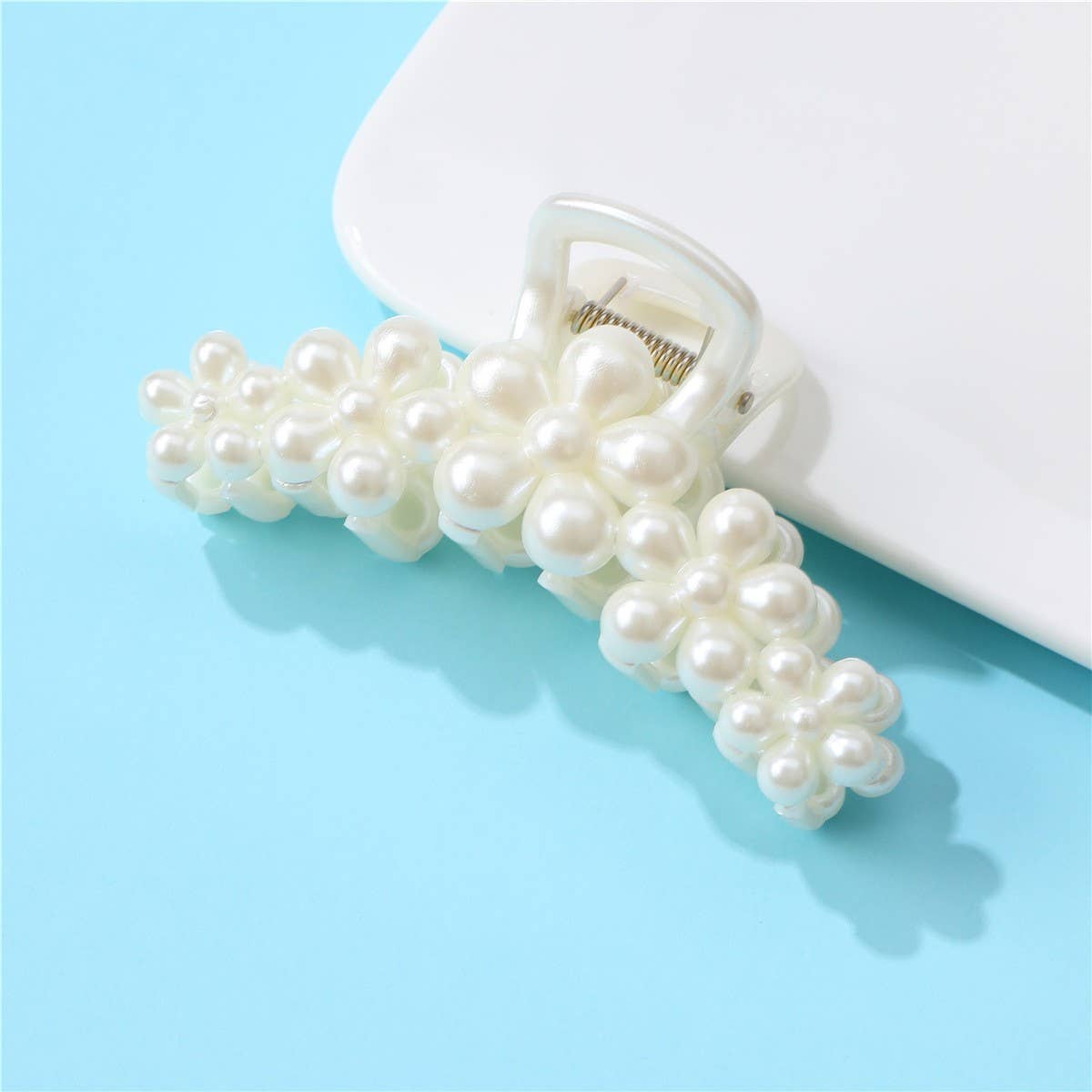 Pearl Flower Hair Clip-280 Accessories-JOSSLYN by wall to wall-The Lovely Closet, Women's Fashion Boutique in Alexandria, KY