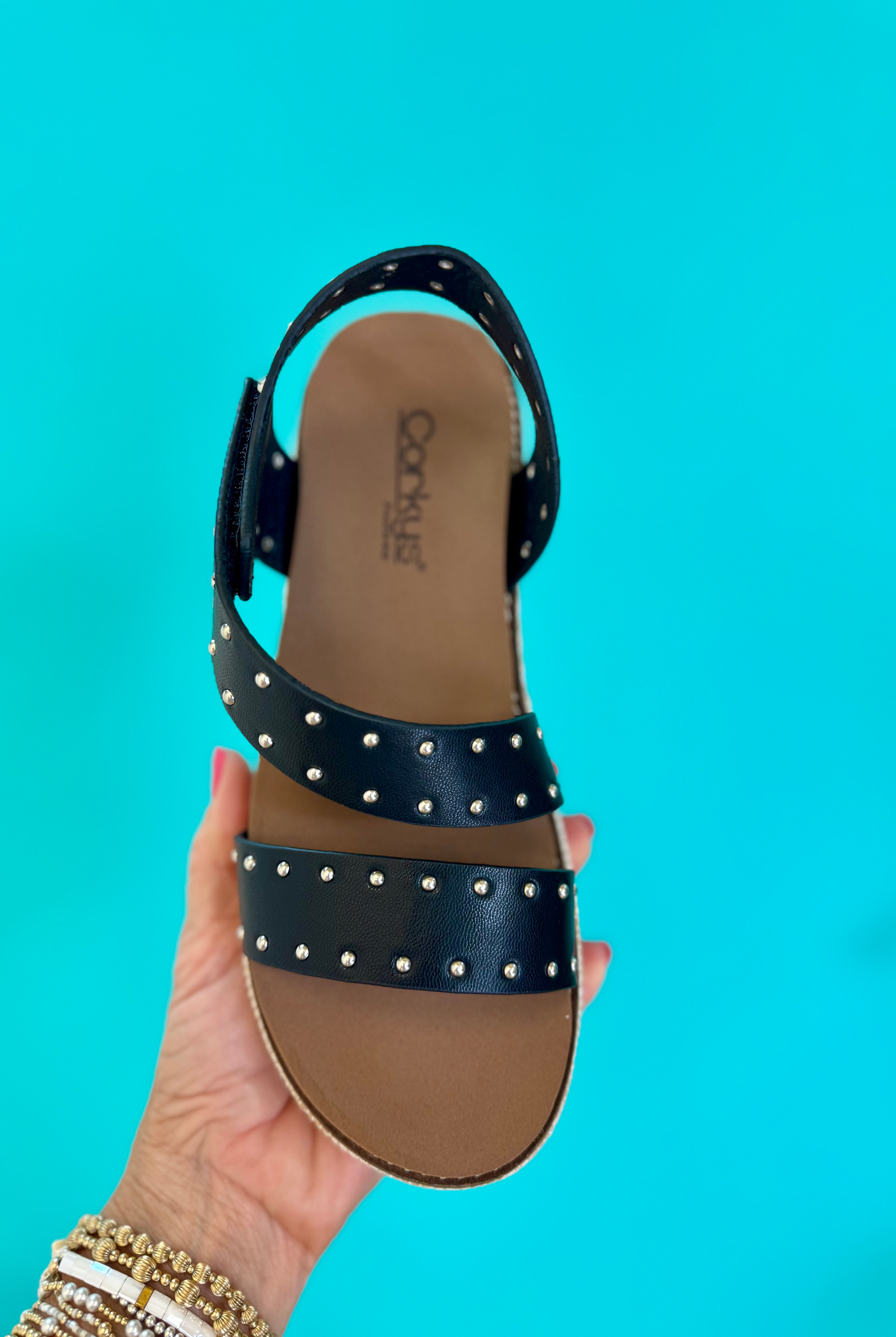 Corkys Chit Chat Sandal - Black-270 Shoes-Corkys-The Lovely Closet, Women's Fashion Boutique in Alexandria, KY